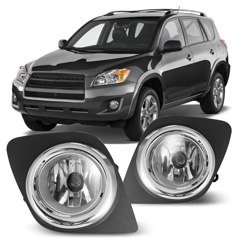 Winjet OEM Series for [2009 2010 2011 2012 Toyota RAV4] Driving Fog Lights + Switch + Wiring Kit