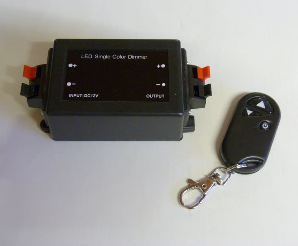 LEDER® LED Strip Light DIMMER Unit with Wireless Controller ** Simple Solution for Making LED Strips DIMMABLE **