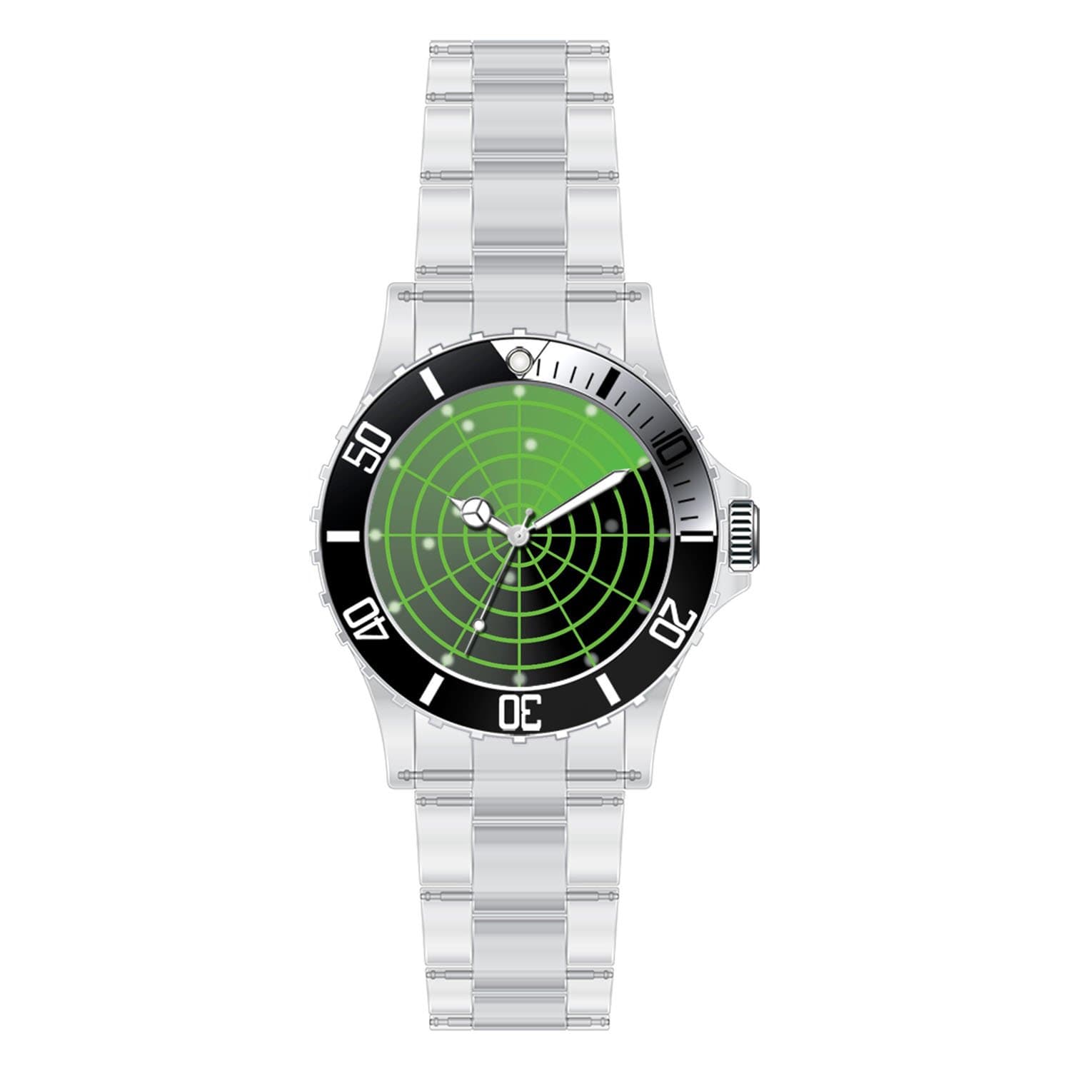TYHJ Custom unique Watches Fashion Stainless Steel Band Watch Radar Watch Background Graphic