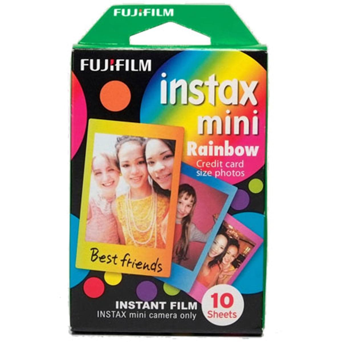 Fujifilm Instax Mini Rainbow Instant Film, 10 Photos/Pack (Rainbow)