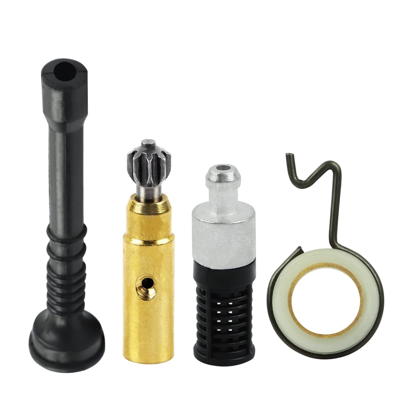 FLYPIG Chainsaw Oil Pump Worm Gear Fuel Hose Filter Fuel Hose Oil Pipe Filter Set Accessory Assembly Kit for Stihl MS 250 MS230 MS 210 025 023 021 Chainsaw Spare Parts