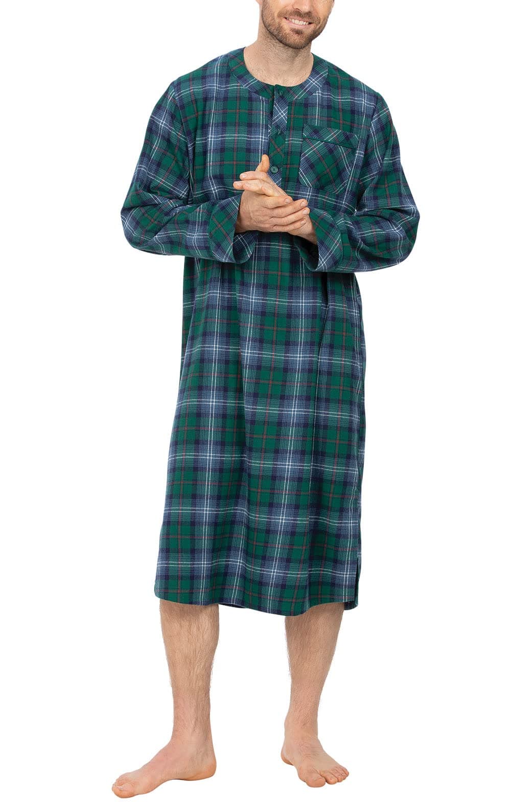 PajamaGramNight Shirts For Men - Mens Long Nightshirts