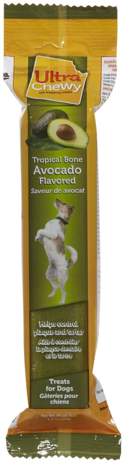 Ultra Chewy Tropical Avocado Flavor Bones - 2.8 Oz