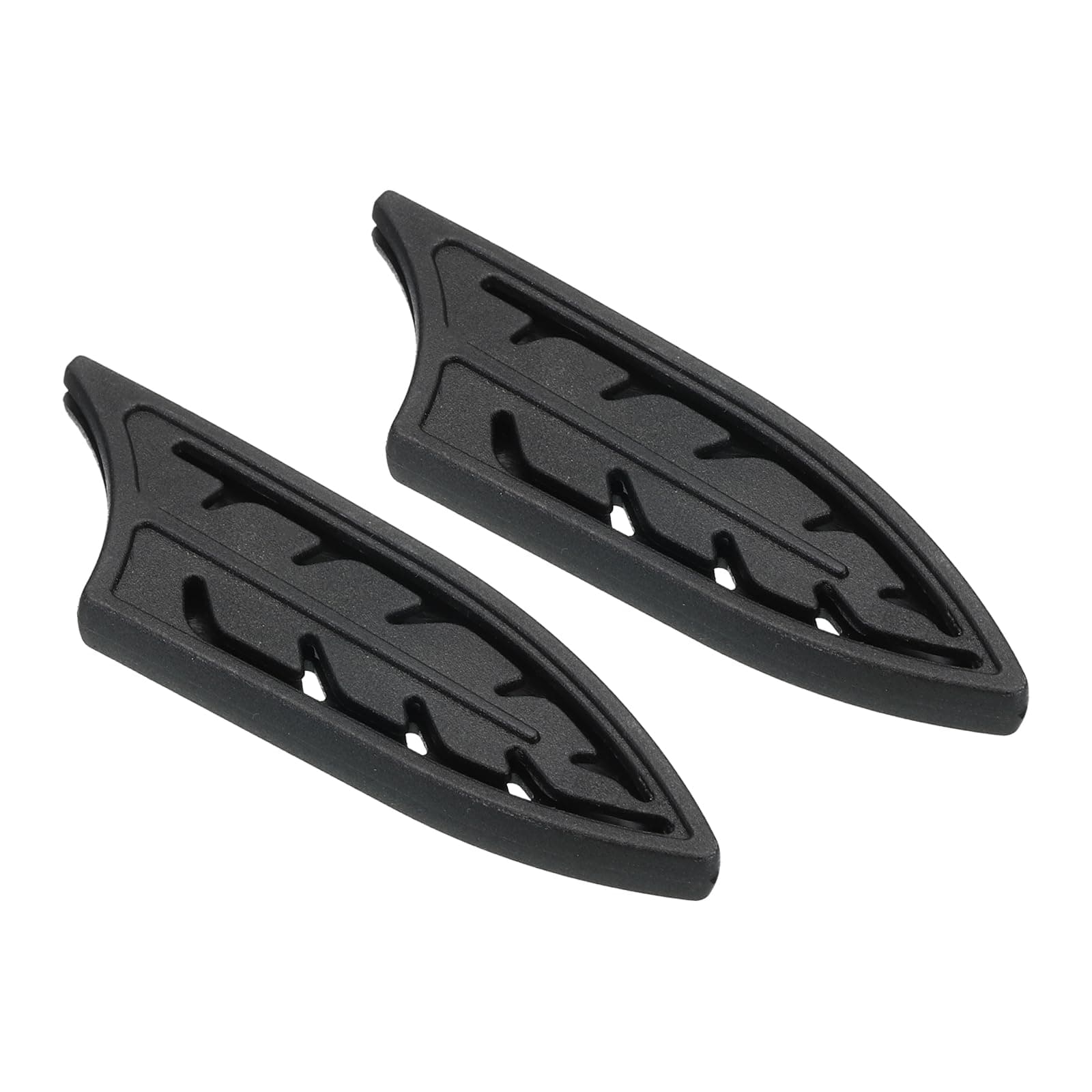 PATIKIL Knife Sheaths for Kitchen Knife for 3" Ceramic Knife, 2 Pcs Knife Edge Guard, Knife Sheath Covers Sleeves, Feather Ceramic Knife Set, Black, 3.2"x 1"