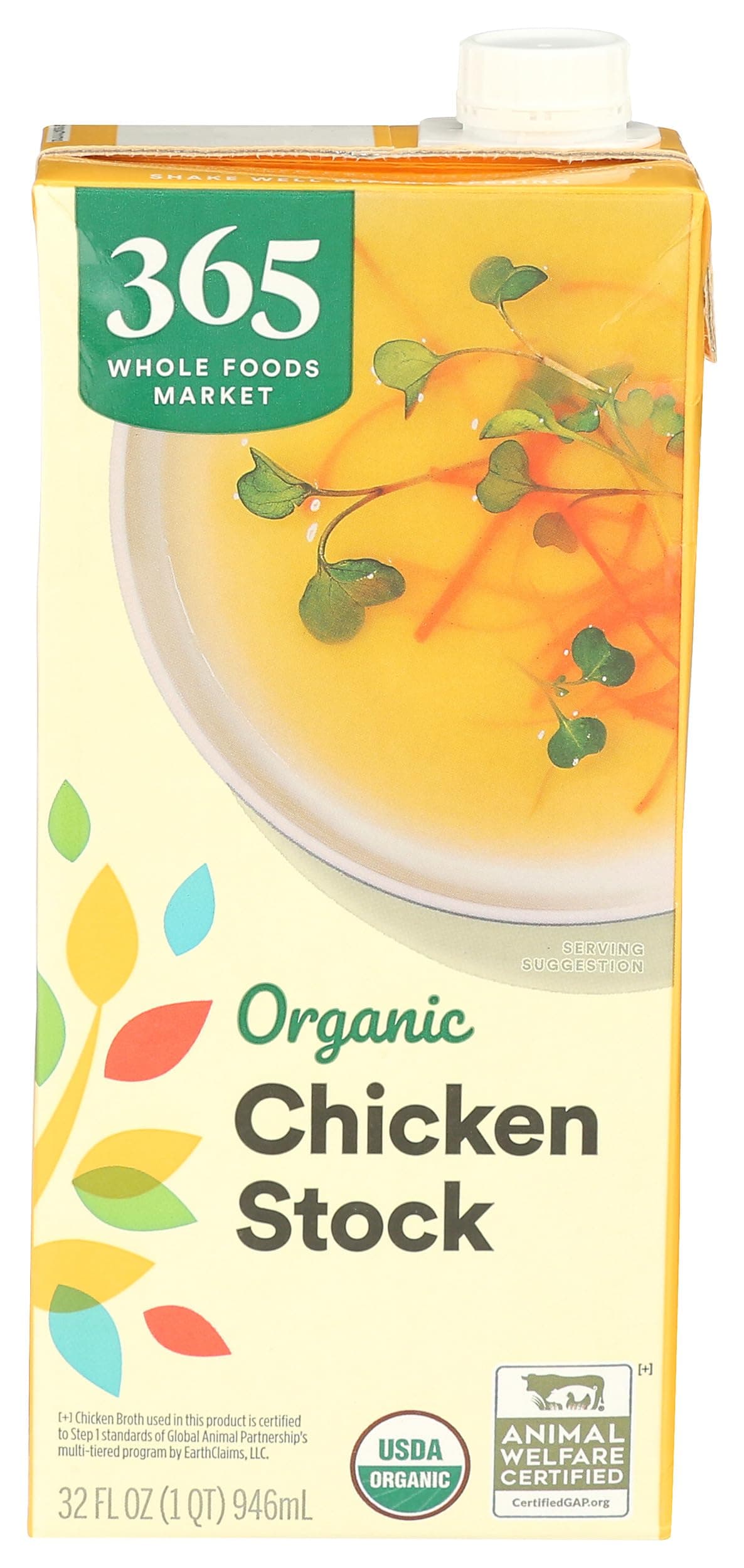 - 365 by Whole Foods Market, Organic Chicken Stock, 32 Fl Oz