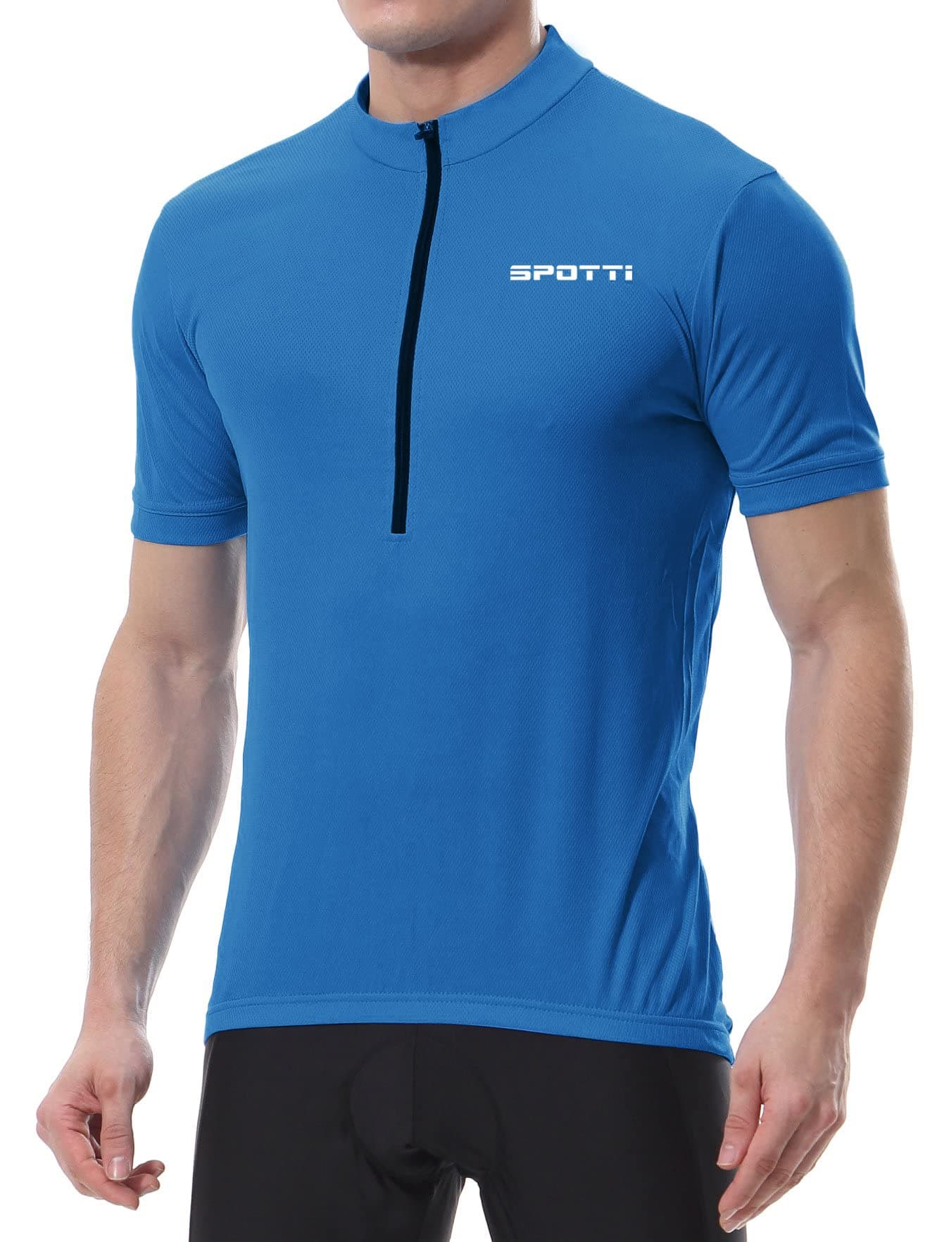 Men's Cycling Bike Jersey Short Sleeve with 3 Rear Pockets- Moisture Wicking, Breathable, Quick Dry Biking Shirt