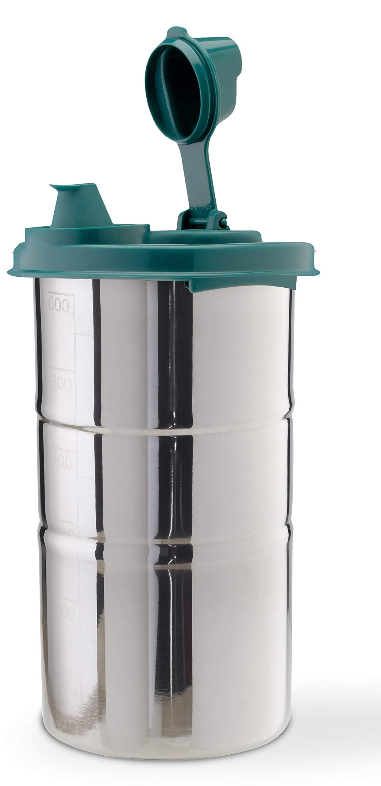 SignoraWare Easy Flow Stainless Steel Oil Dispenser | Airtight Lid | Food grade & Pourer Drizzler | Easy to Clean | Best for Essential Oils & Grilling | Best for Home Use (650ml | Forest Green)