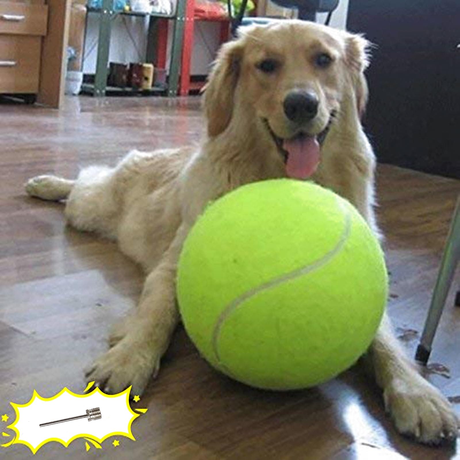 Banyun Giant 9.5" Dog Tennis Ball Large Pet Toys Funny Outdoor Sports Dog Ball