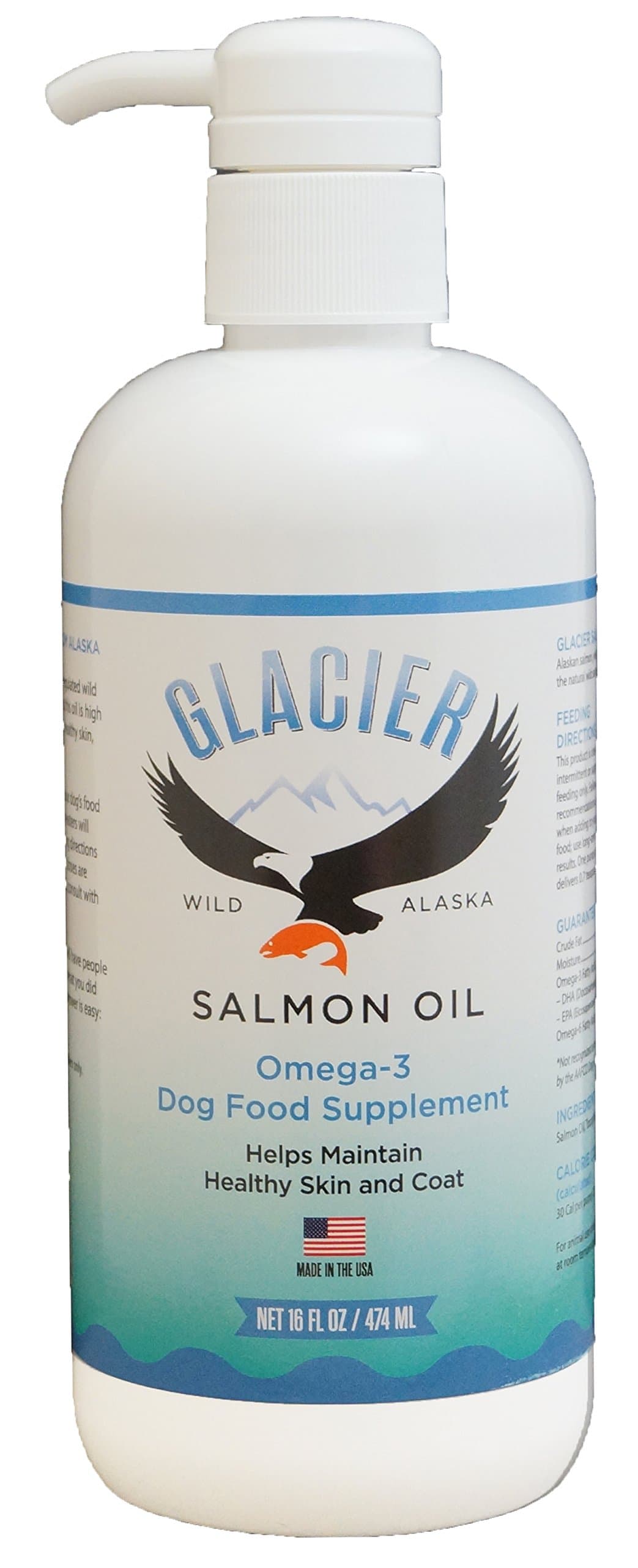 Glacier Salmon Oil by Pet's Choice Pharmaceuticals, Omega-3 Supplement for Dogs, 16 oz
