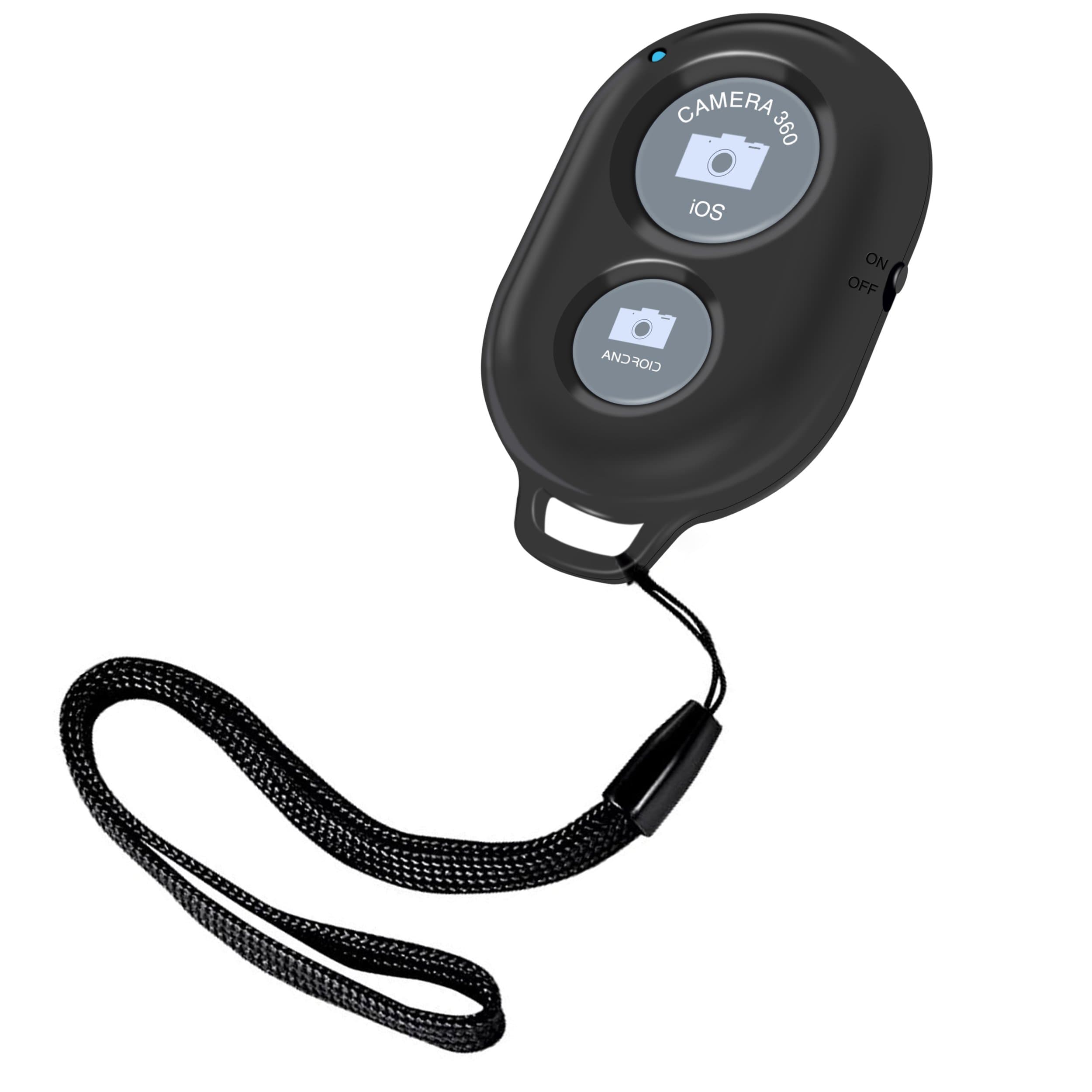 Ailun Bluetooth Remote Shutter,Bluetooth Remote Camera Control for Any Smartphone,Compatible iPhone X/Xs/XR/Xs Max/8/8 Plus,7/7Plus,6/6sPlus,iPad[Black][Battery Not Included]