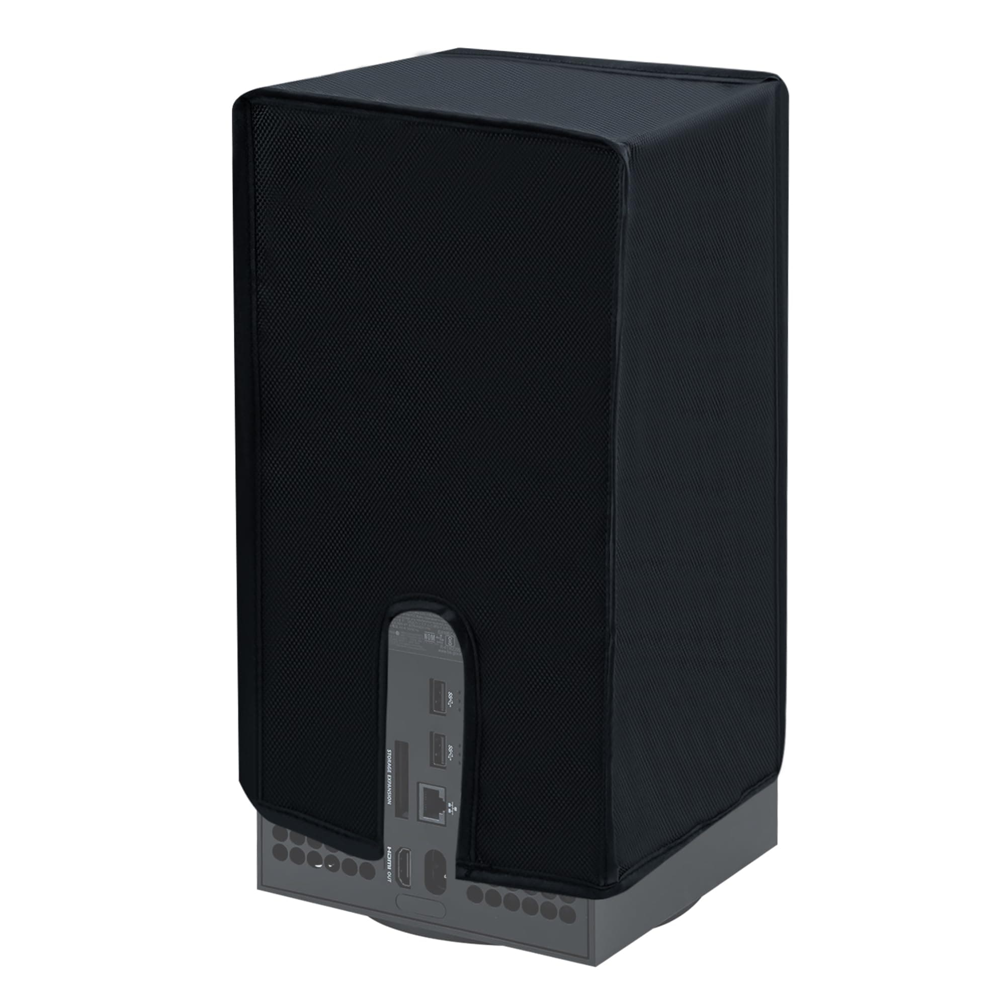 Wigearss Dust Cover for Xbox Series X Console – Anti-scratch, Waterproof 1680D Oxford Cloth Protective Case with Easy Access Cable Port – Black