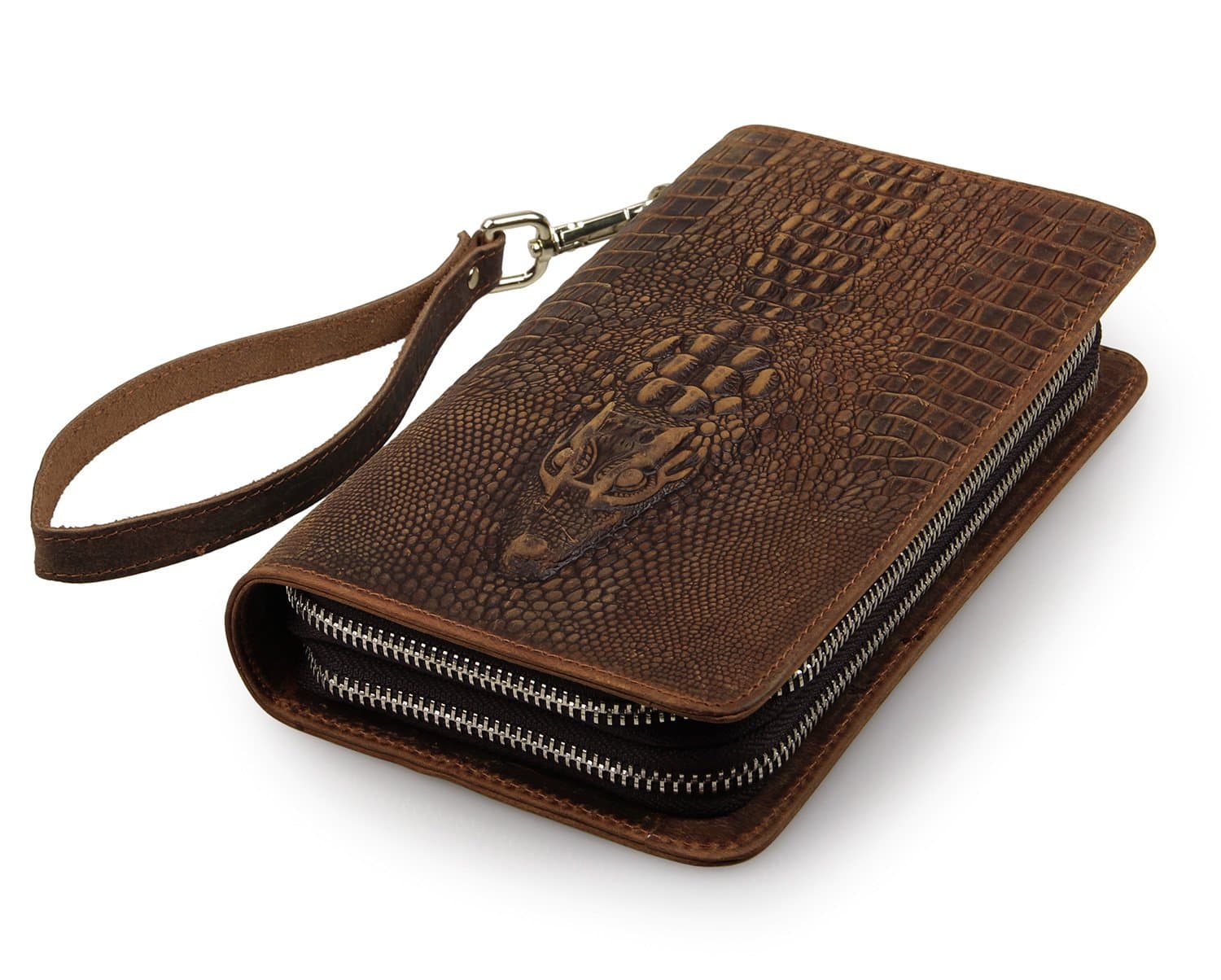 ROOGU The Deal in Florida * Clutch Alligator Crocodile Handmade Wallet XL