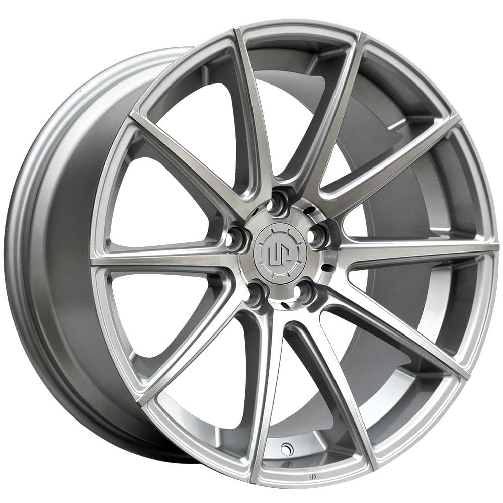 19" UP100 Wheels Set fits BMW in Silver Machined Face 19x8.5 UP Wheels Rims 5x120 +15 by Ultimate Performance Wheels