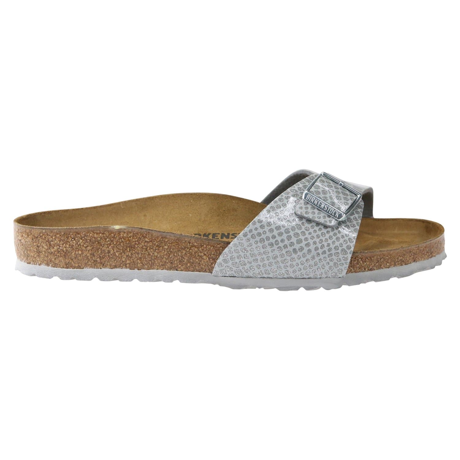 Birkenstock Madrid Regular Fit - Magic Snake Silver 1008919 (Man-Made) Womens Sandals 36 EU