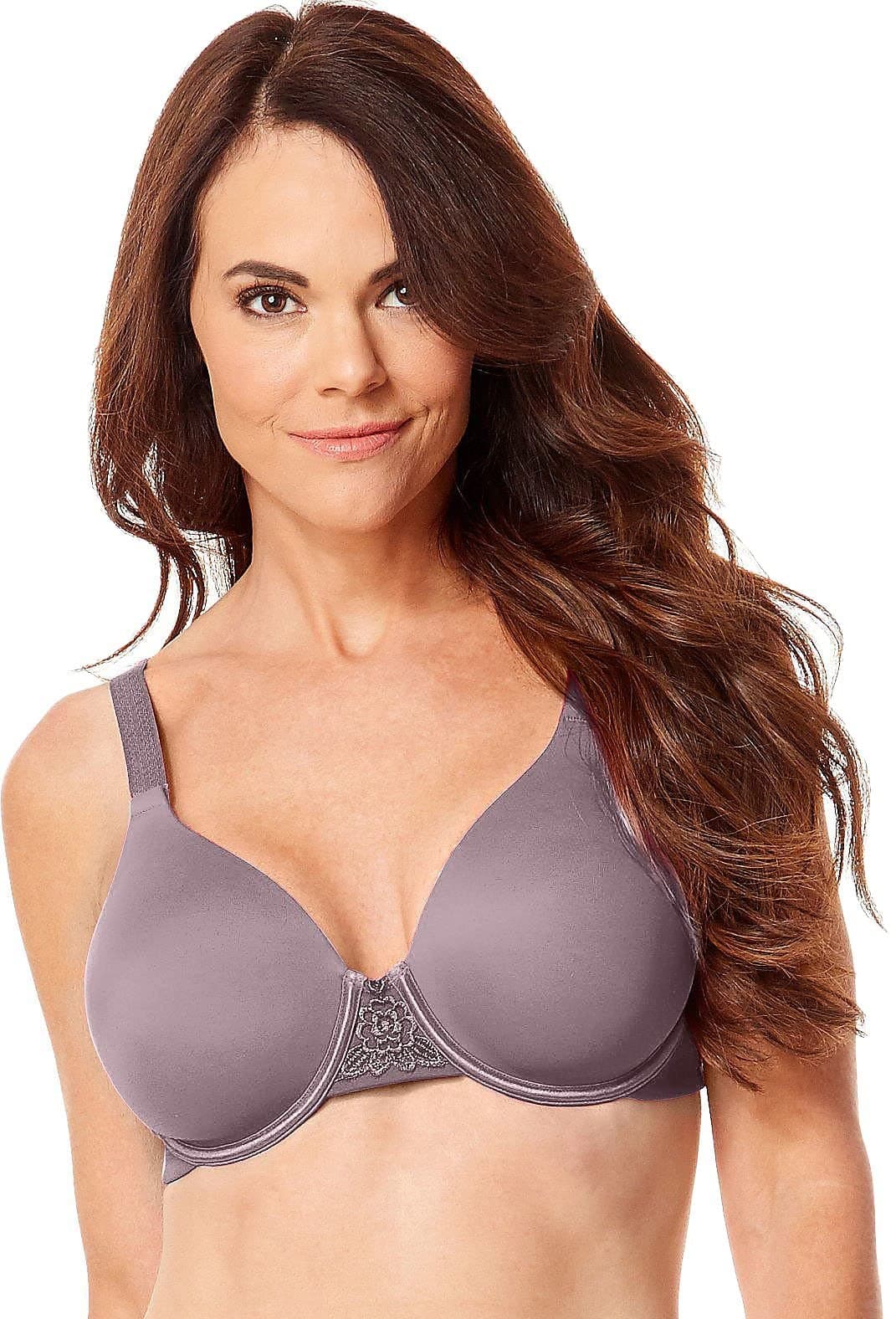 Women's Beauty Back Full Figure Underwire Bra 76380, Lilac Chalk, 40DD