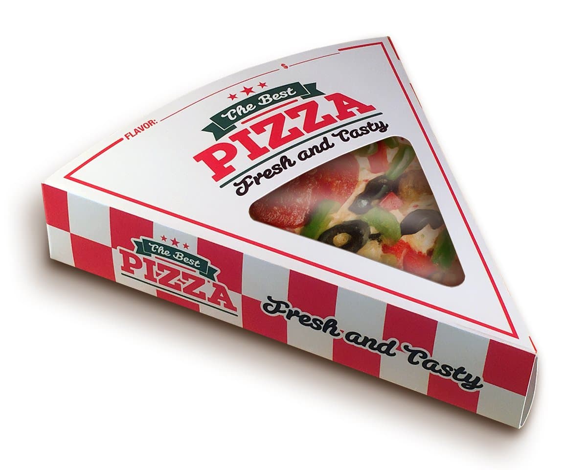 Basic Pizza Boxes - 250 Count, 10' x 9' x 1.875', Clear, Dishwasher Safe, Transparent, Non Toxic, Pop Up, Rectangular, For Pizza