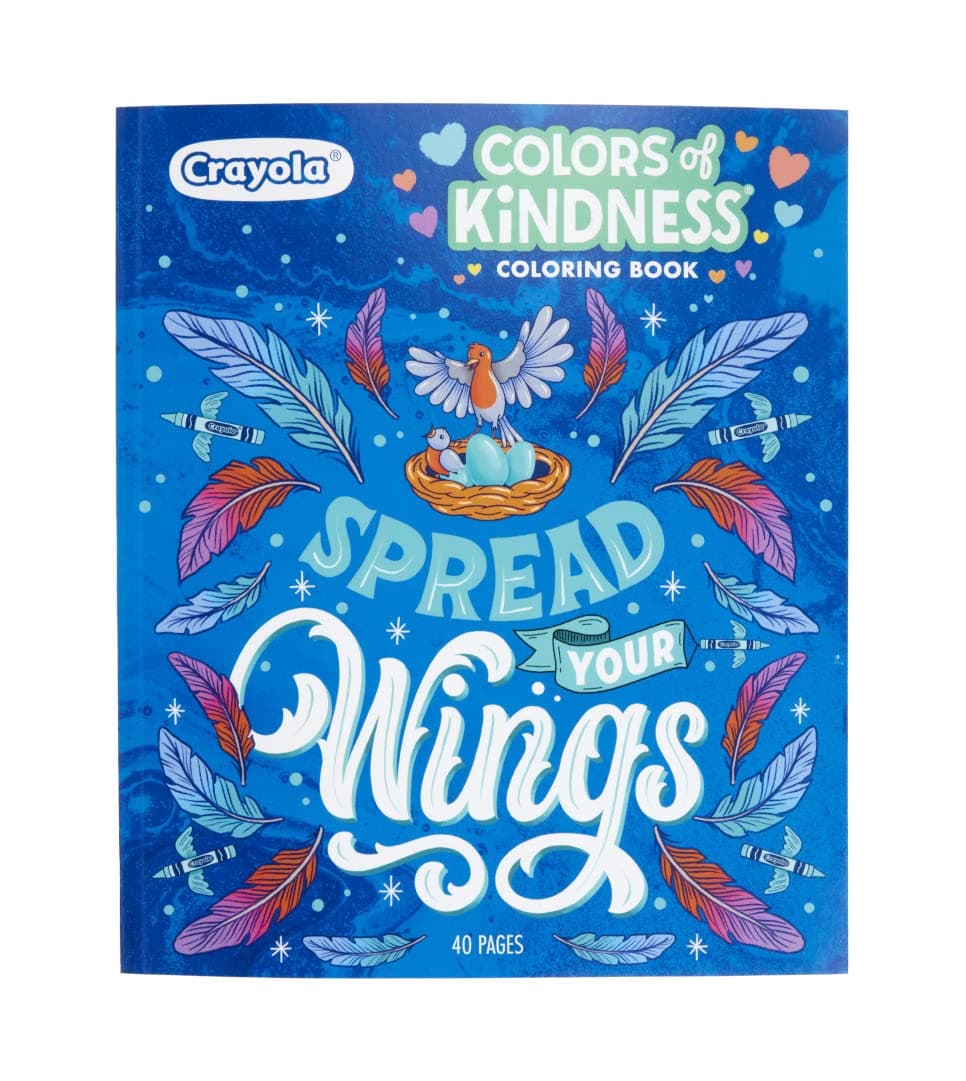 Coloring Book, Colors of Kindness, Gift, 40 Adult Coloring Pages