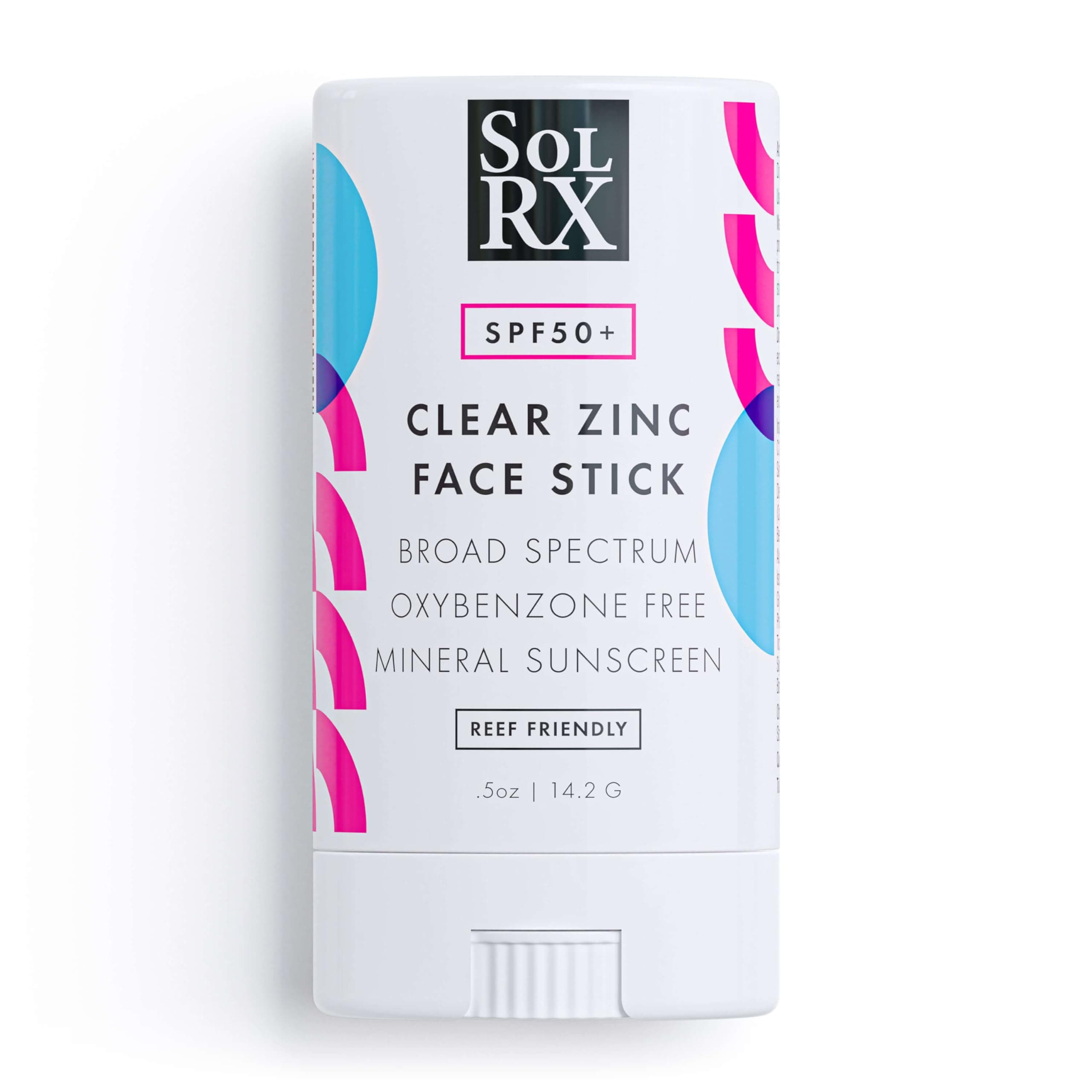 Zinc Stick SPF 50 Active Zinc Oxide Sunscreen for Face, 0.5 oz