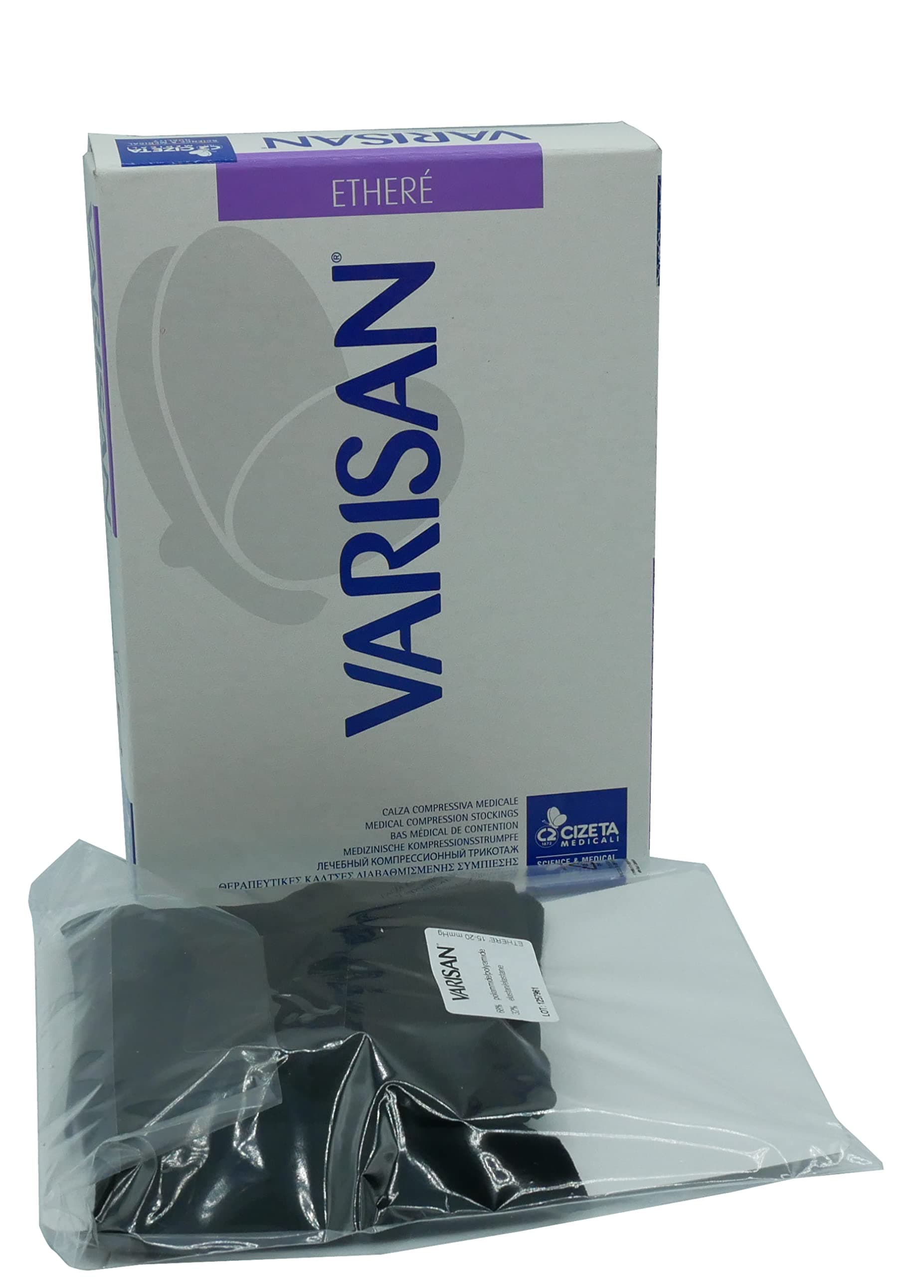Varisan ETHERE1520 Medical Stockings Etheré Class 2 Graduated Compression Tights 15-20 mmHg, Normal Length, Closed Toe