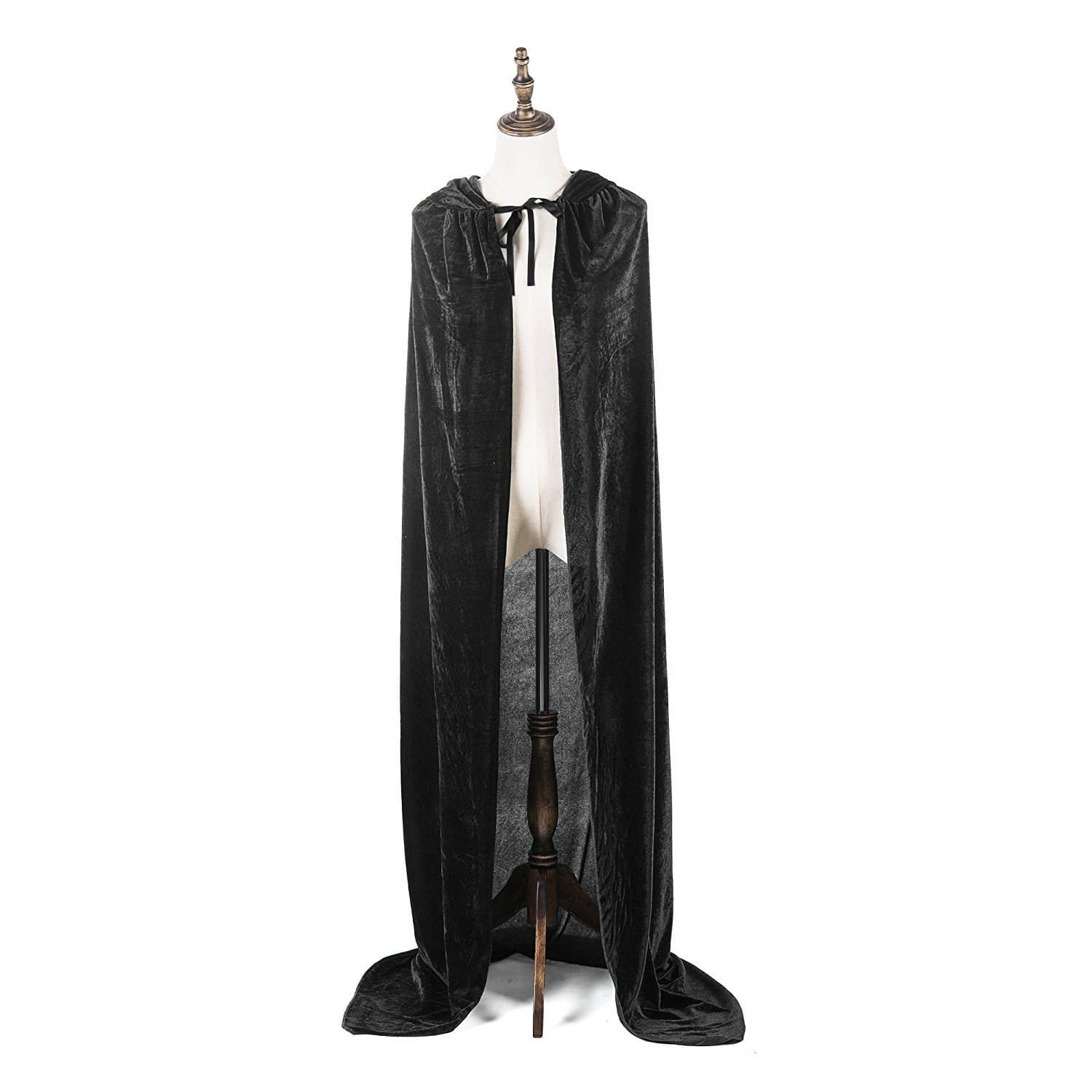 Halloween Costumes Women Men Cosplay Long Cape Cloak Fancy Dress for Role Play