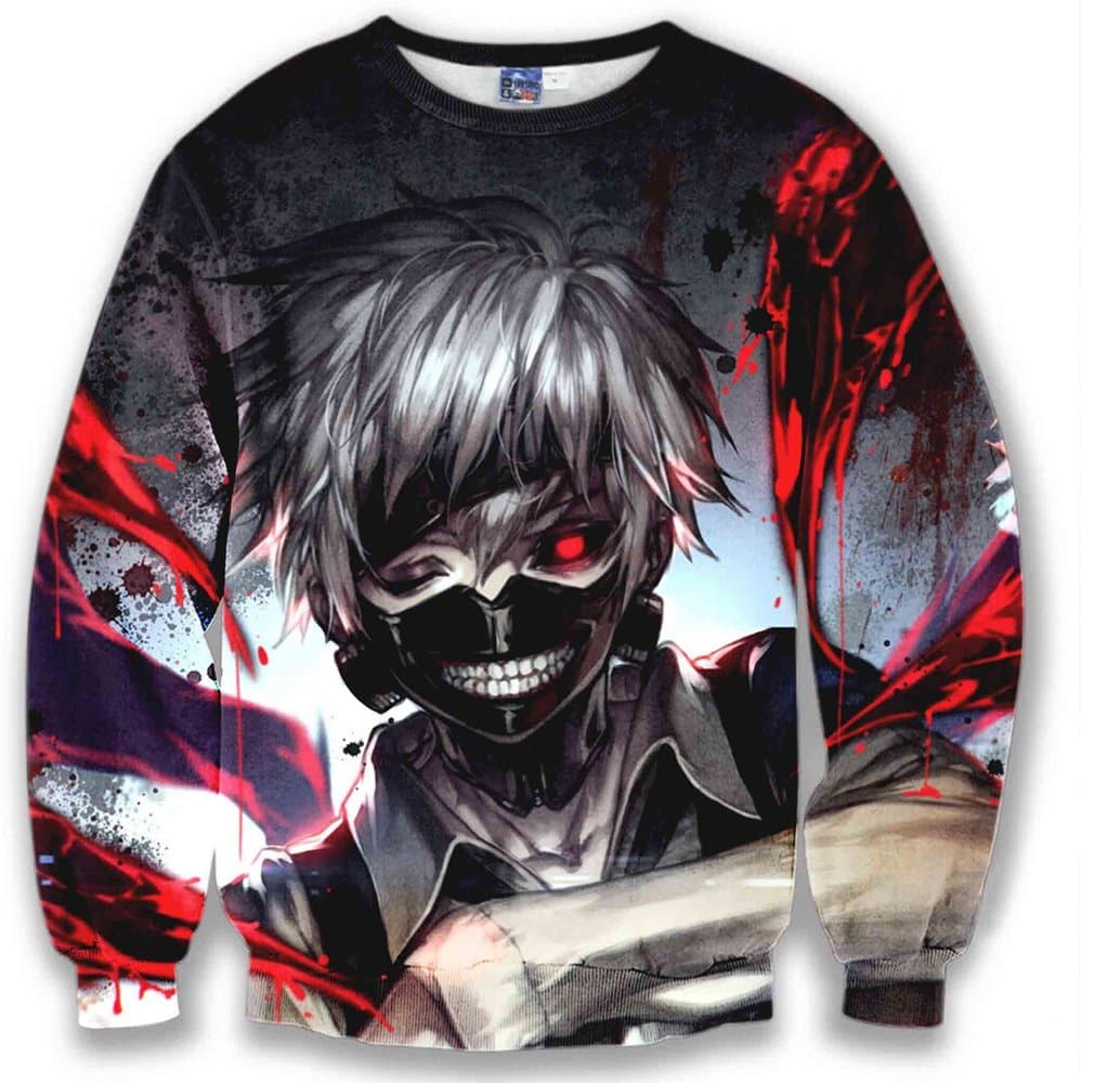 Tokyo Ghoul Kaneki Men's Long-Sleeved Sweater