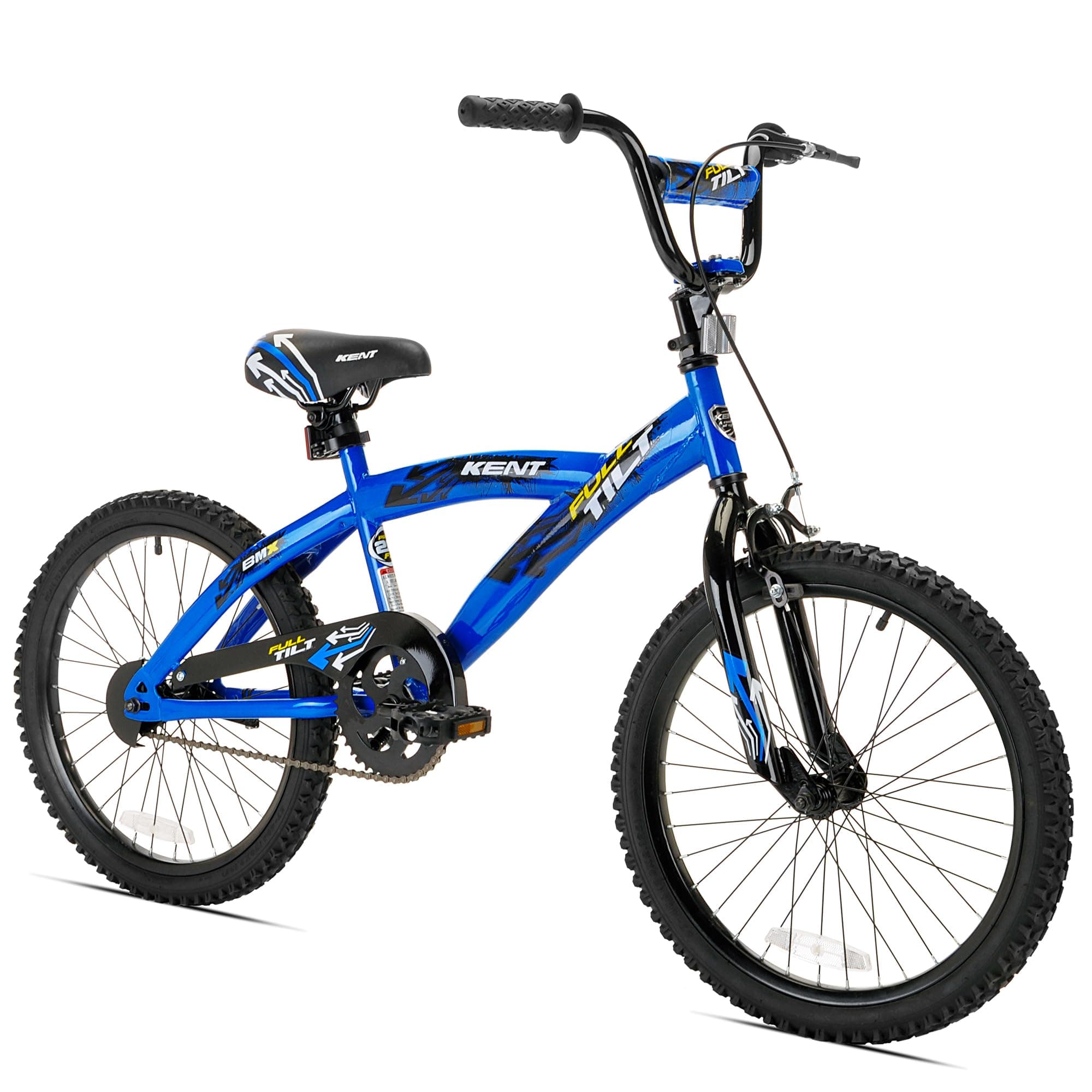 Kent International Full Tilt 20 Inch Kids Bike for Ages 7-13 - Bicycle for Kids with Adjustable Padded Seat Post and Handlebar, Front Hand Brakes, and Rear Coaster Brakes
