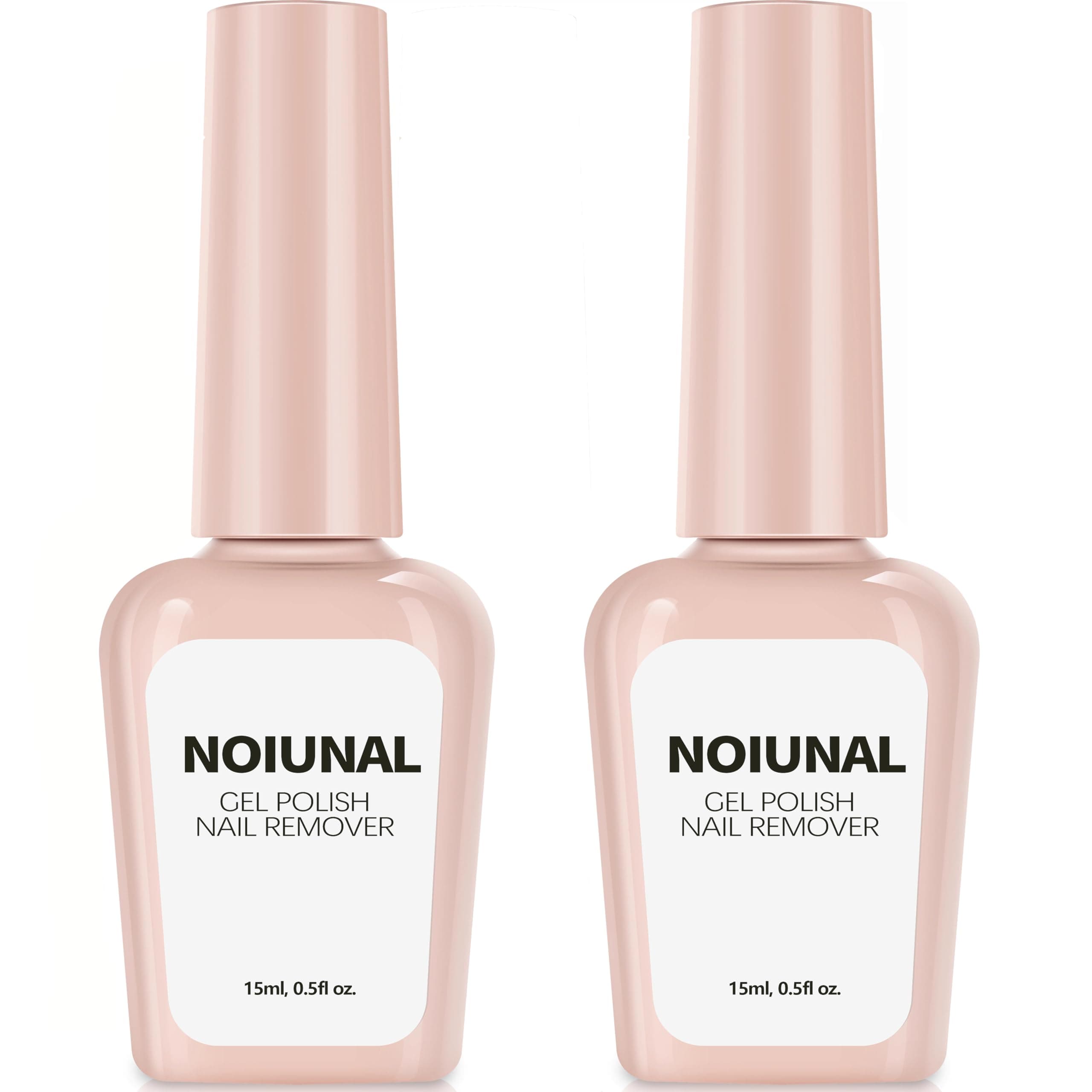 Acetone-Free Gel Nail Polish Remover 2 Pack 15ml – 3-5 Minute Soak Off for Gel Nails, No Soaking or Wrapping Needed, Home Use