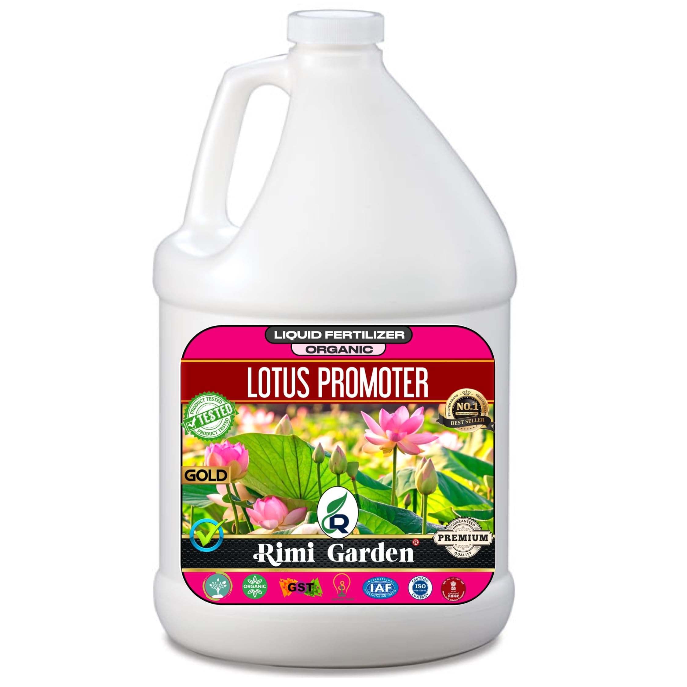 Rimi Garden® Lotus Promoter Liquid Organic Fertilizer for overall growth and flowering of Lotus and water lily plants. (250 ml)