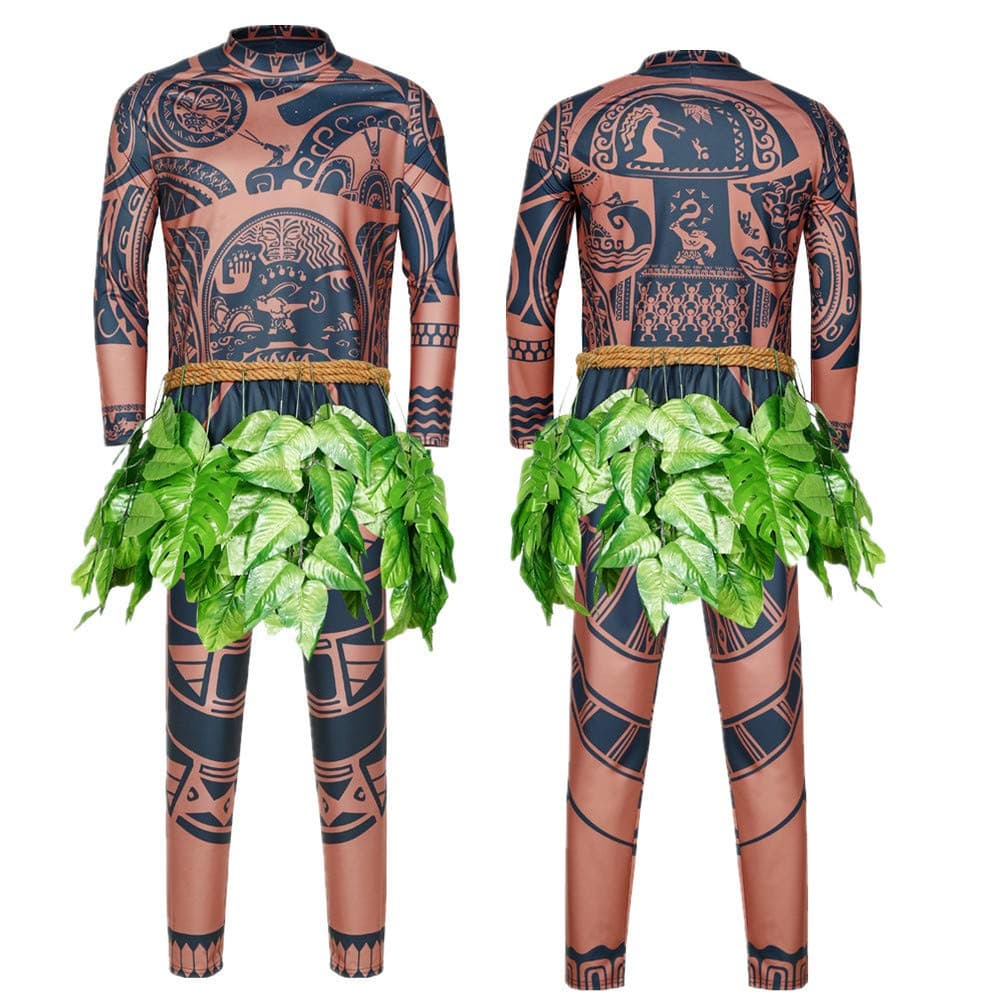 Men Maui Tattoo Cosplay Costume Maui Costume Cosplay Costume Halloween