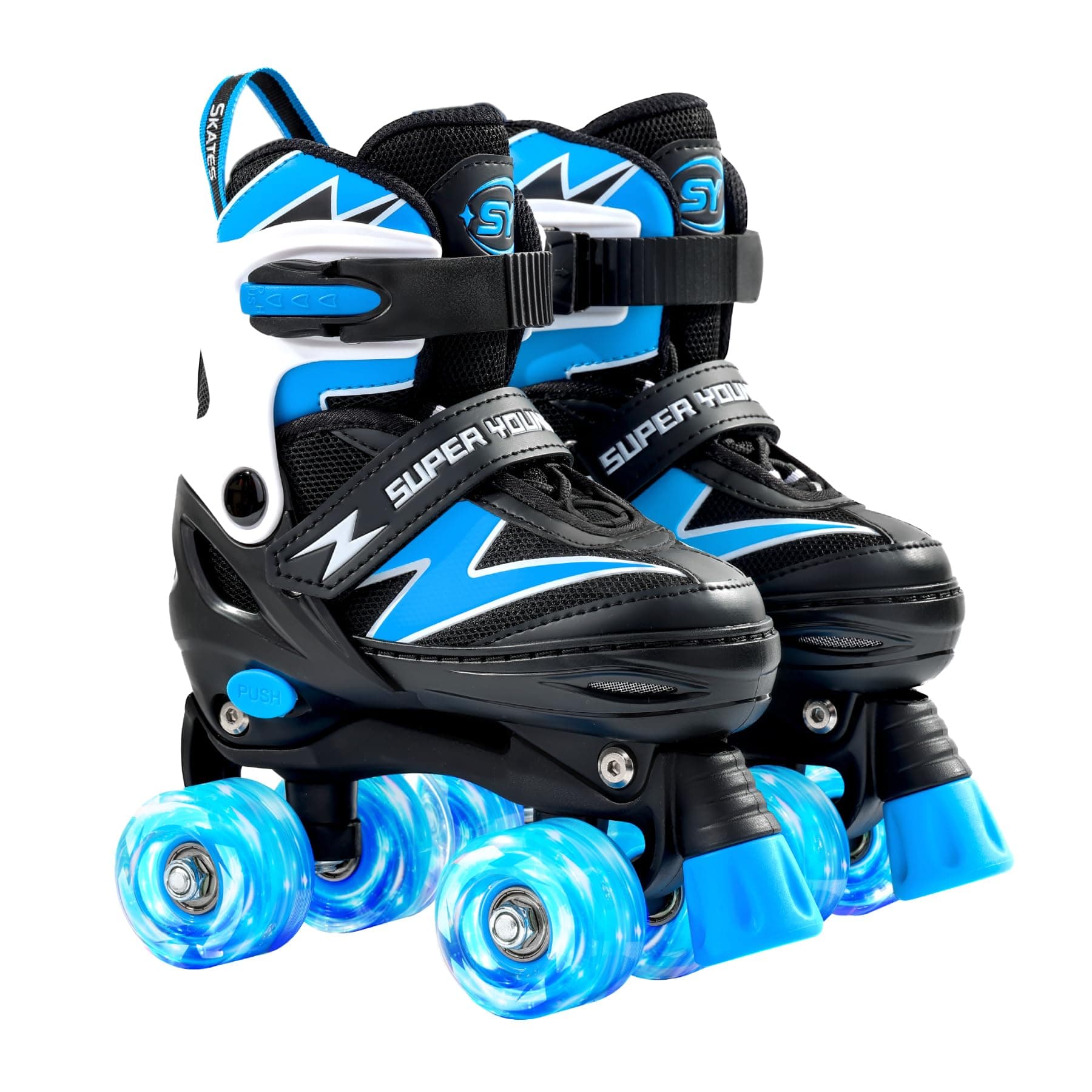 Adjustable Roller Skates Boys Kids Ages 5-8 8-12 Roller Skates Girls with Light up Wheels, Fun Rollerskate for Youth Toddlers