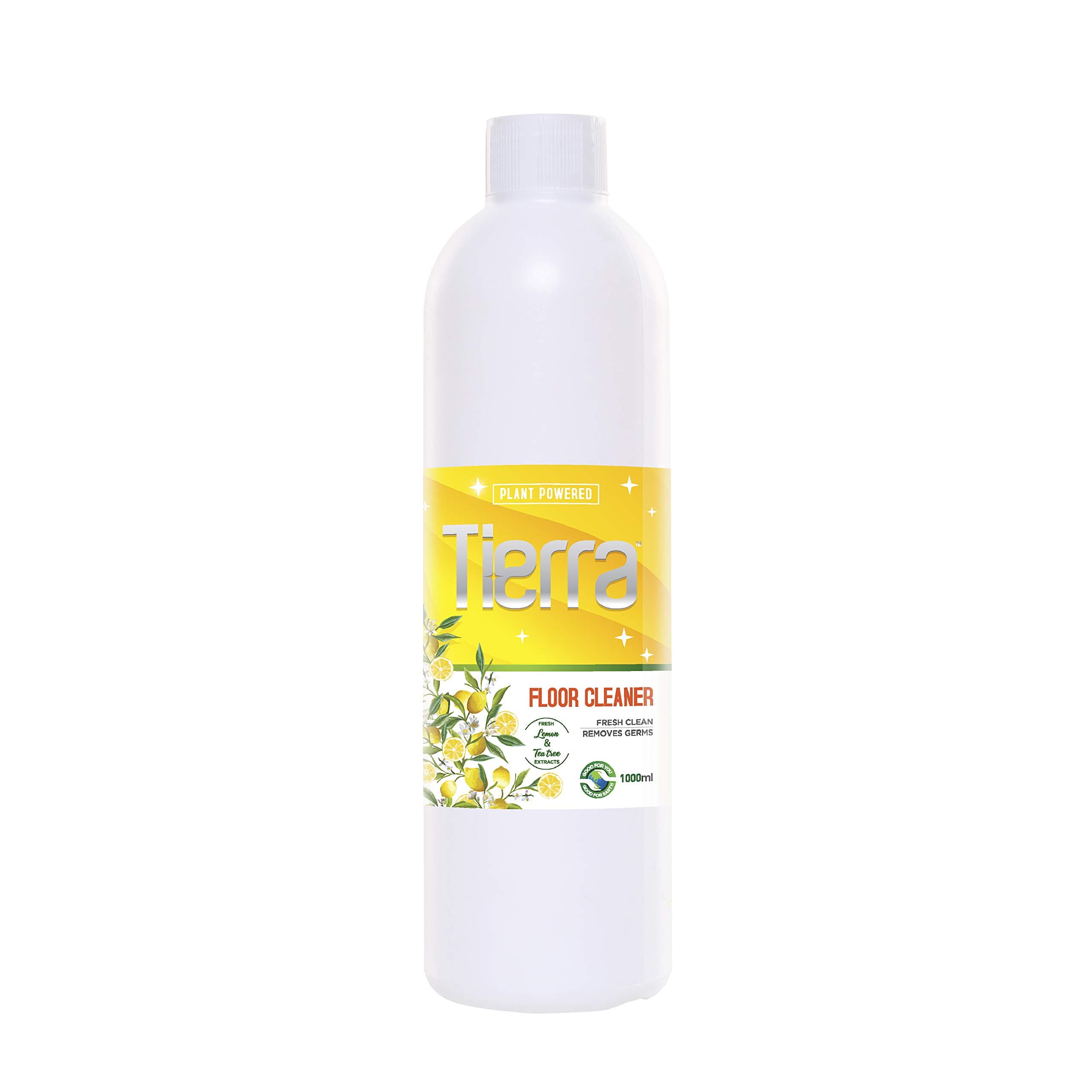 Tierra Floor Cleaner Liquid| 500 ml - Pack of 1| Fresh Lime & Tea Tree extracts| Removes Germs & Stains| Skin Safe, Baby Safe & Pet-Friendly| Eco-Friendly & Non-Toxic