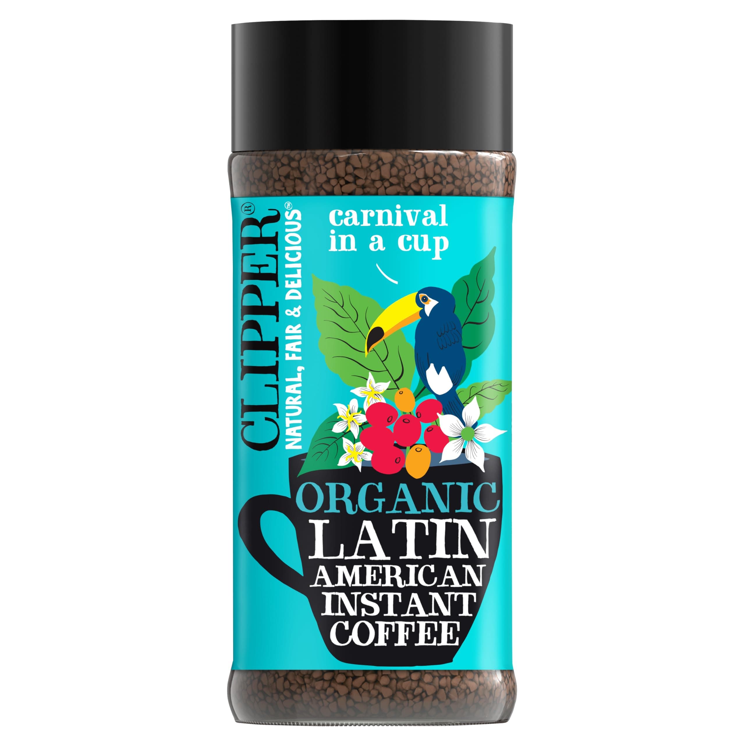 Clipper Coffee: Organic Latin American Instant Coffee – Medium Roast Coffee, Freeze Dried & Ethically Sourced – 100g (3.53oz)