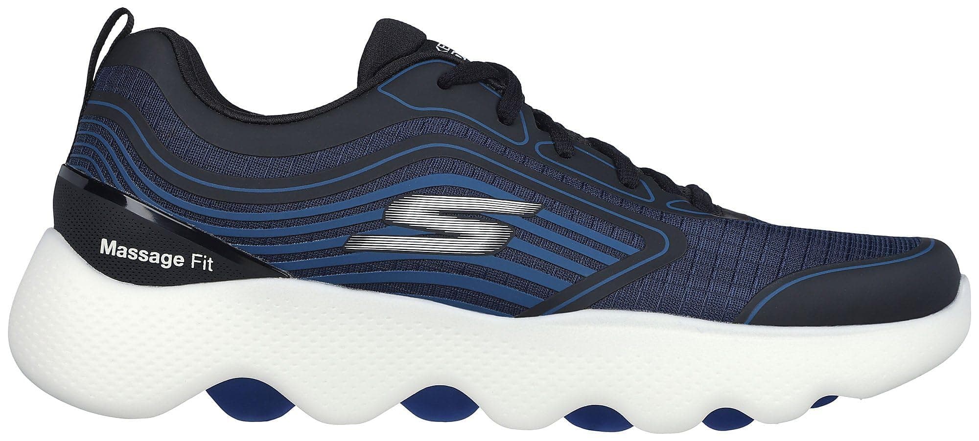 Mens Go Walk Massage Fit Hydro Trainers Navy 7.5 (41.5)