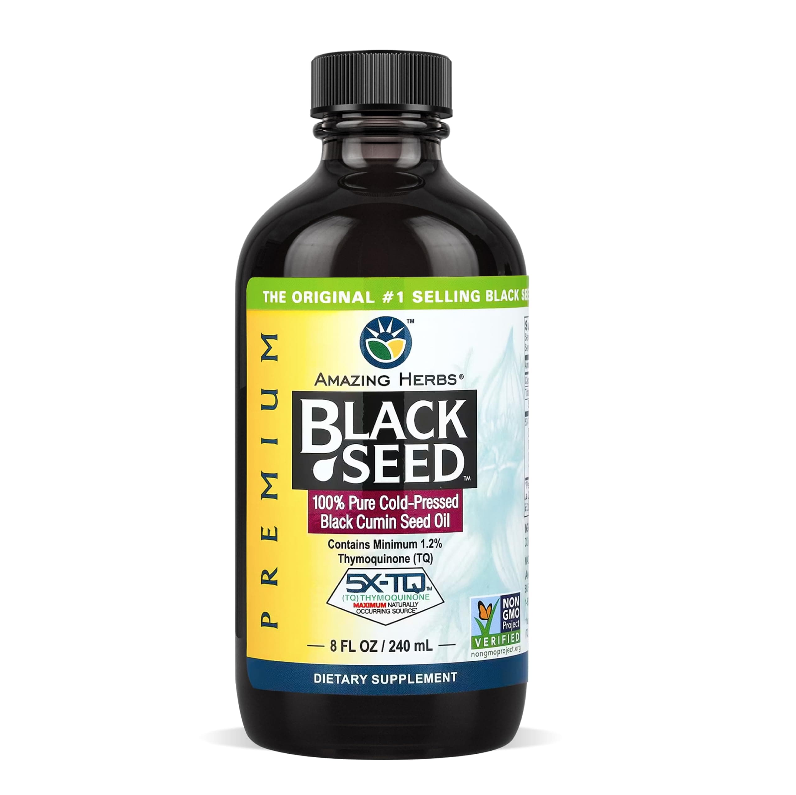 Black Seed 100% Pure Cold Pressed Black Cumin Seed Oil 240 Ml