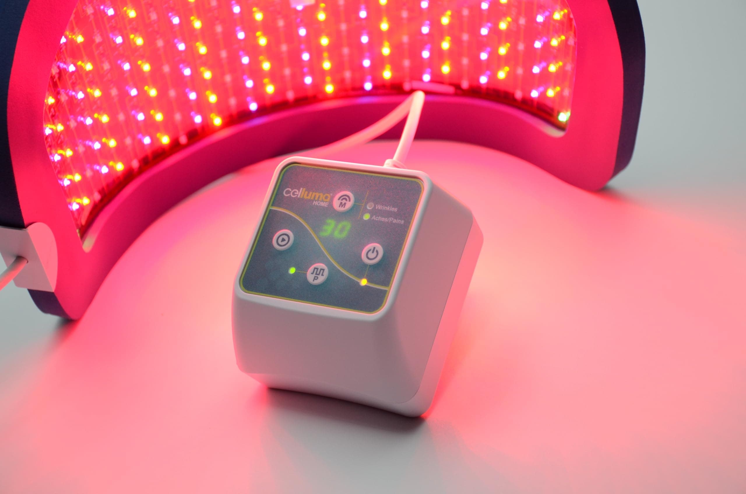 Home LED Light Therapy [with Rechargeable Battery Feature] | Two Modes of Treatment for reducing Facial Wrinkles, or Aches & Pain