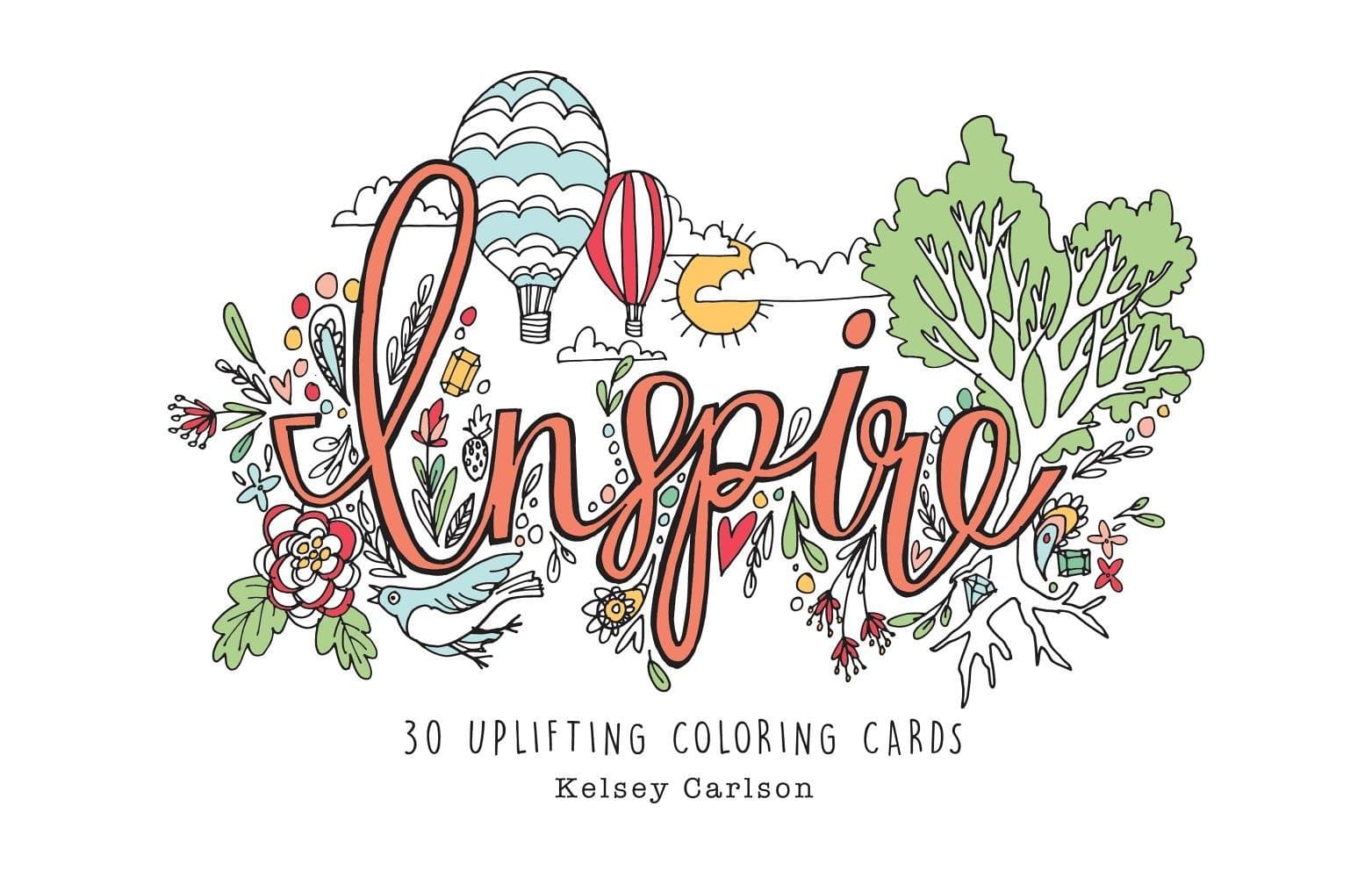 Inspire: 30 Uplifting Coloring Cards Perfect Paperback – September 13, 2016