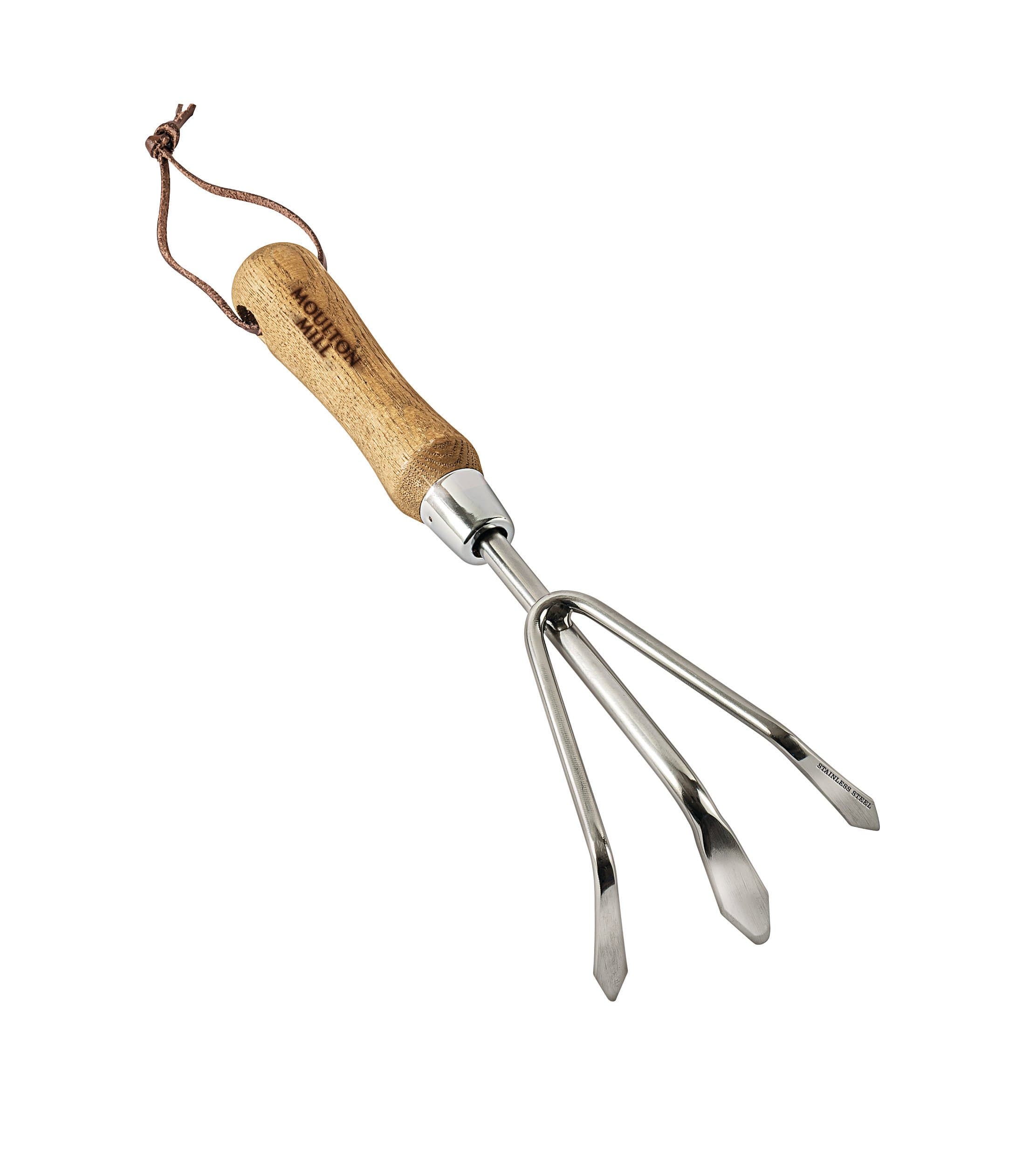 Moulton Mill 95110 Stainless Steel Three Prong Cultivator