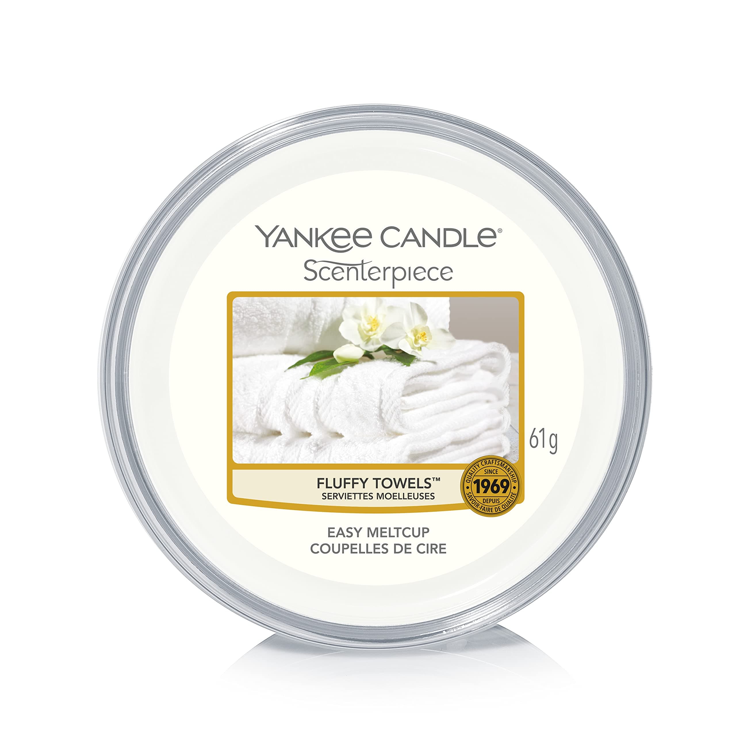 Yankee Candle Scenterpiece Easy Wax MeltCups, Fluffy Towels, Wax Melts for Electric Warmers, Lasts up to 24 Hours
