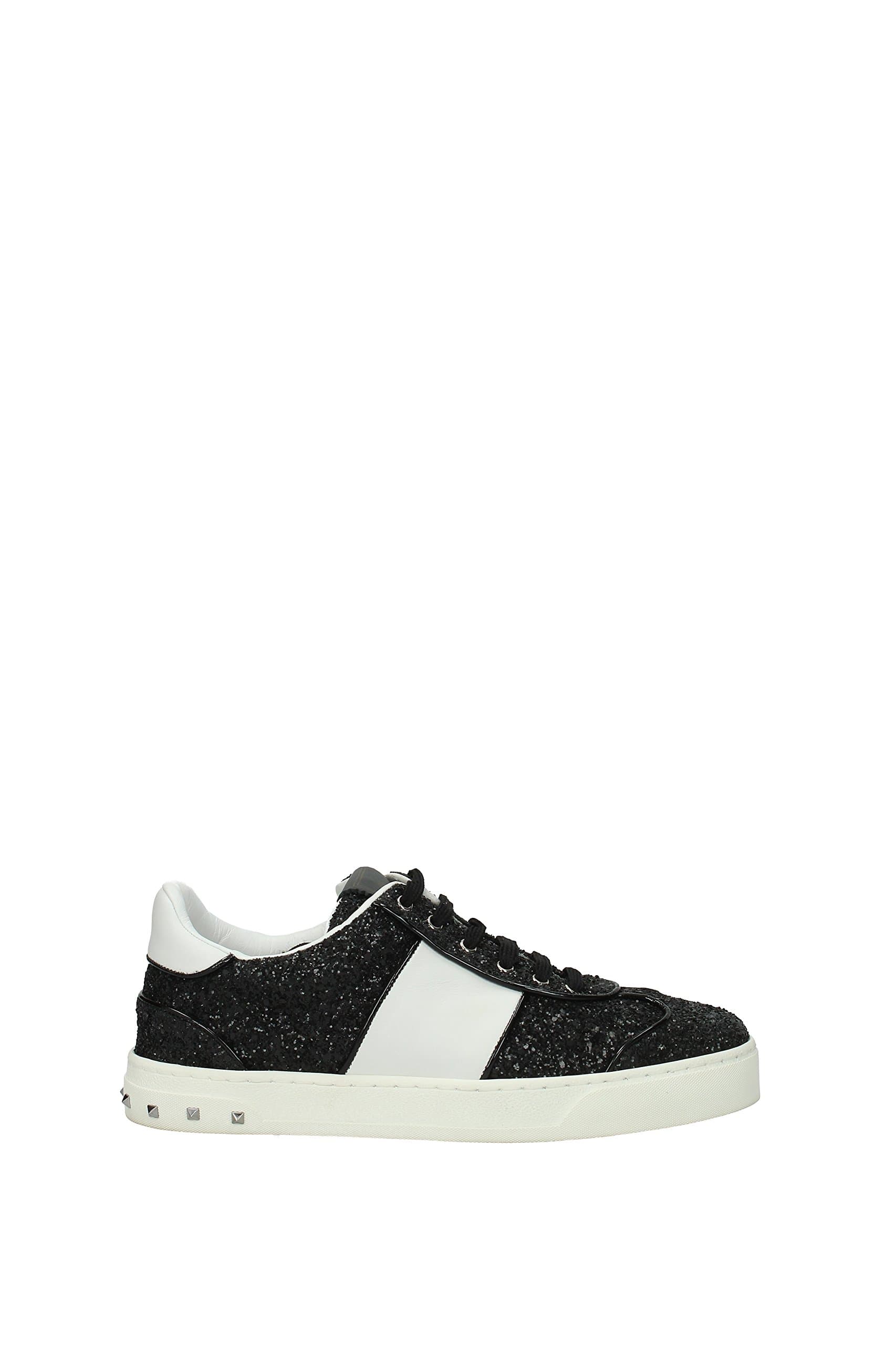 Valentino GaravaniFly Crew Glitter Studded Low-Top Sneakers
