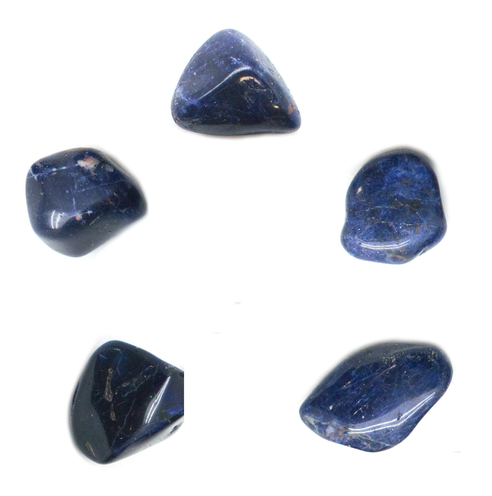 GYPSY PALACE5 Pack Sodalite Tumbled Stones Crystal Healing, Chakras Balancing