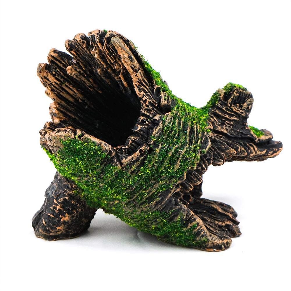 AQUA KT Aquarium Landscape Mountain Rock Tree Cave Driftwood for Fish Tank Decoration, Made of Resin, Pack of 1