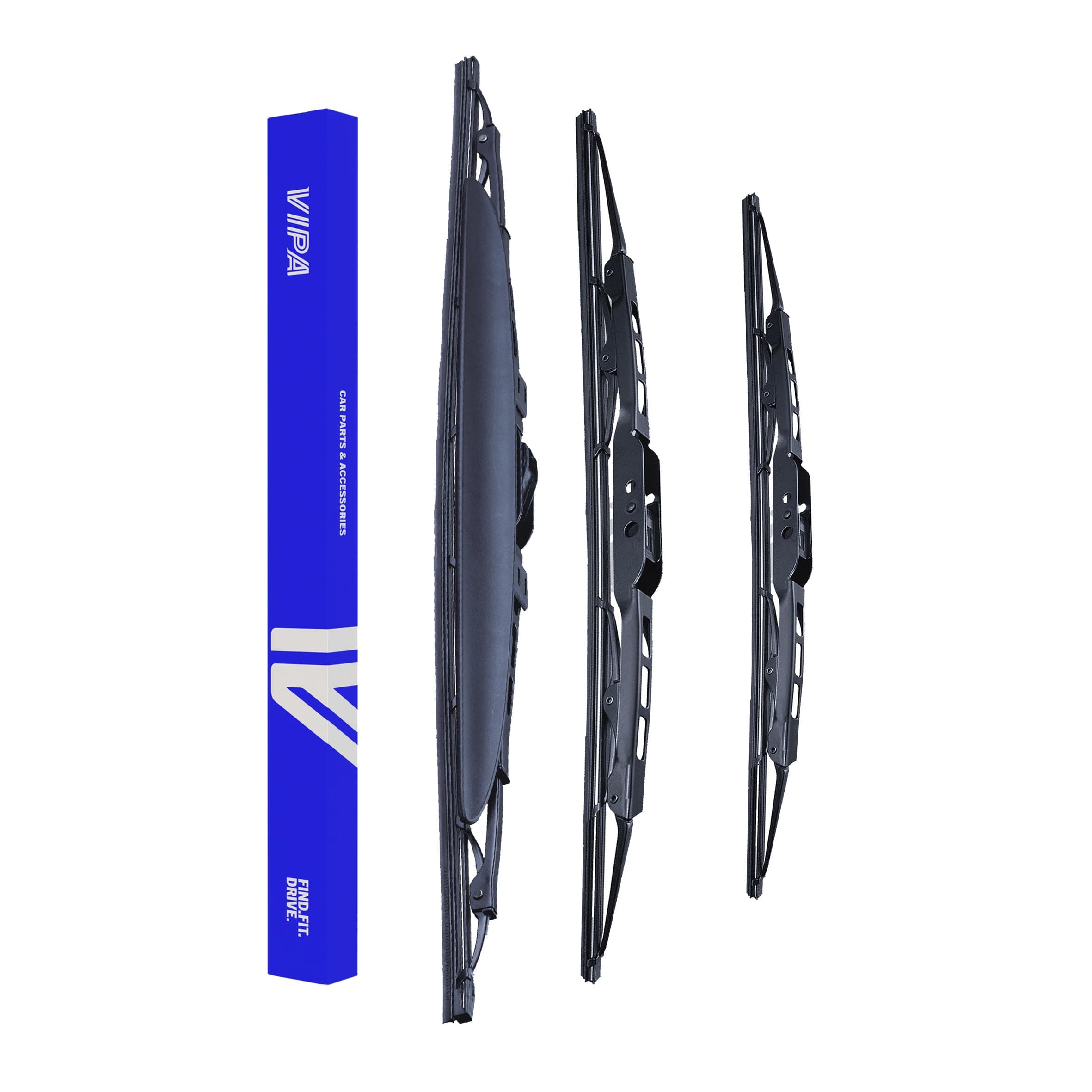Vipa Car Parts Premium Wiper Blade Set | fits: HONDA CR-V SUV (Sep 2001 to Mar 2007) | All-Weather Performance | Durable, Streak-Free Windshield Wipers | Easy Installation