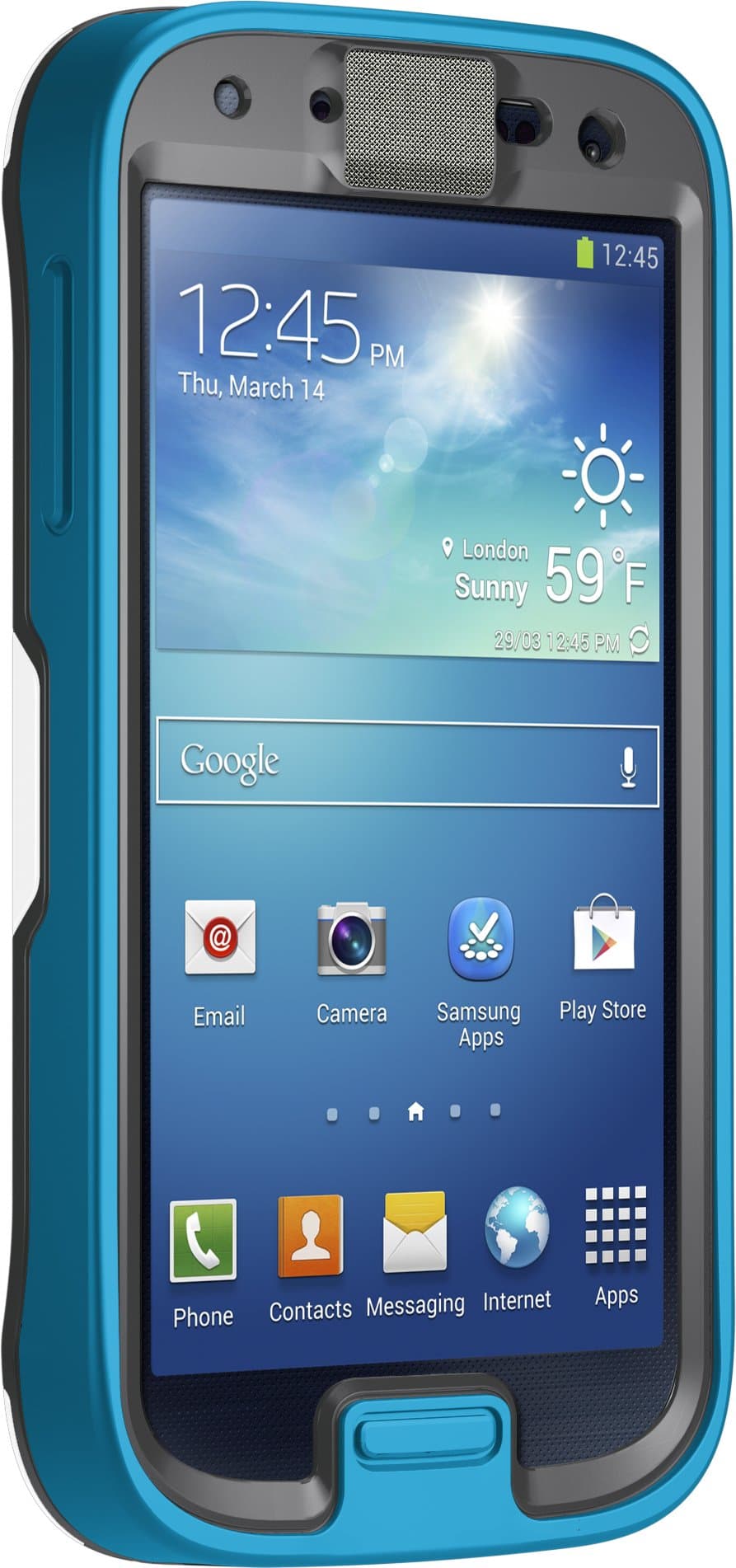 OtterBox Preserver Series Waterproof Case for Samsung GALAXY S4 - Retail Packaging - Permafrost (Slate Gray/White/Breeze Blue)