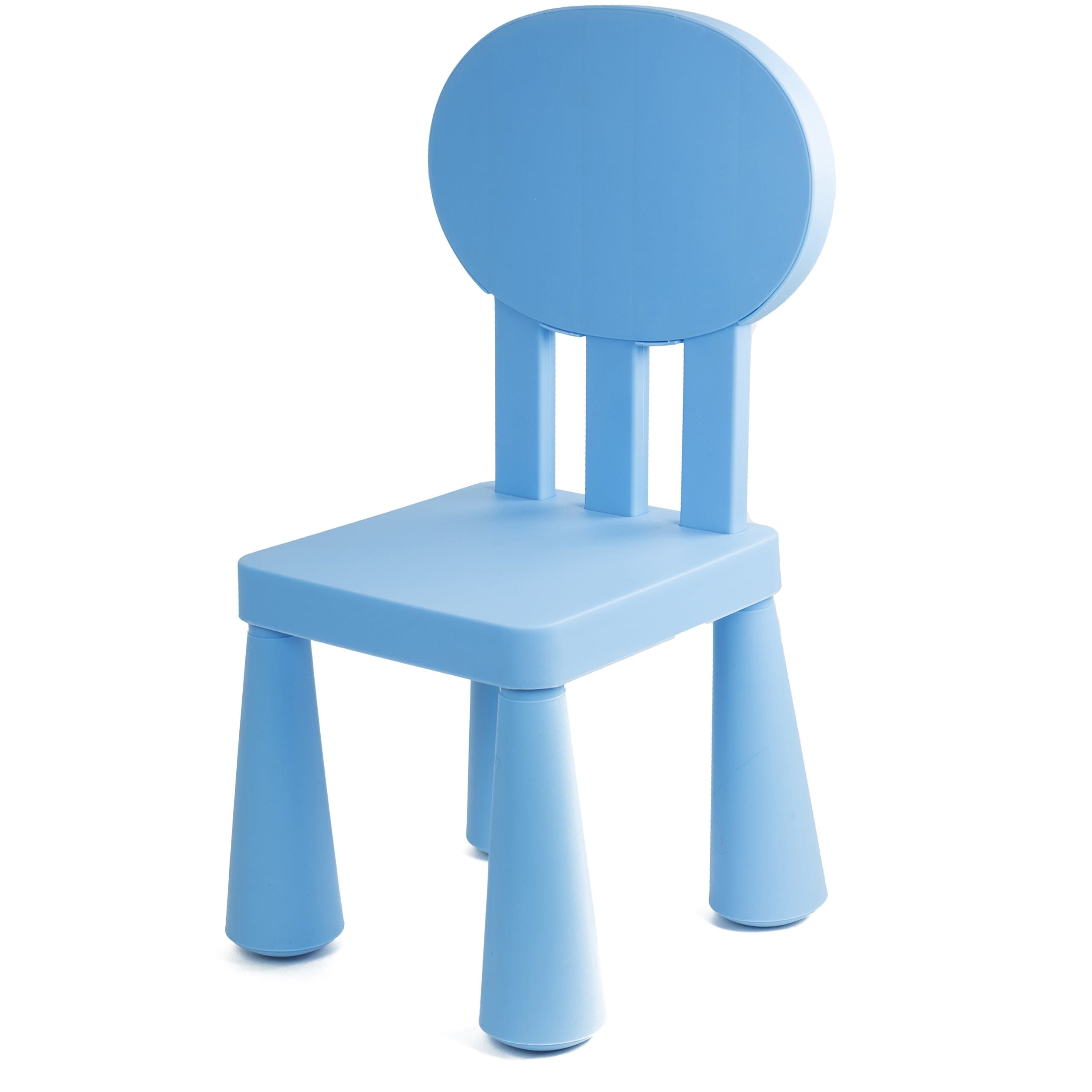 KAO Mart Children's Durable Plastic Chair, (Blue)