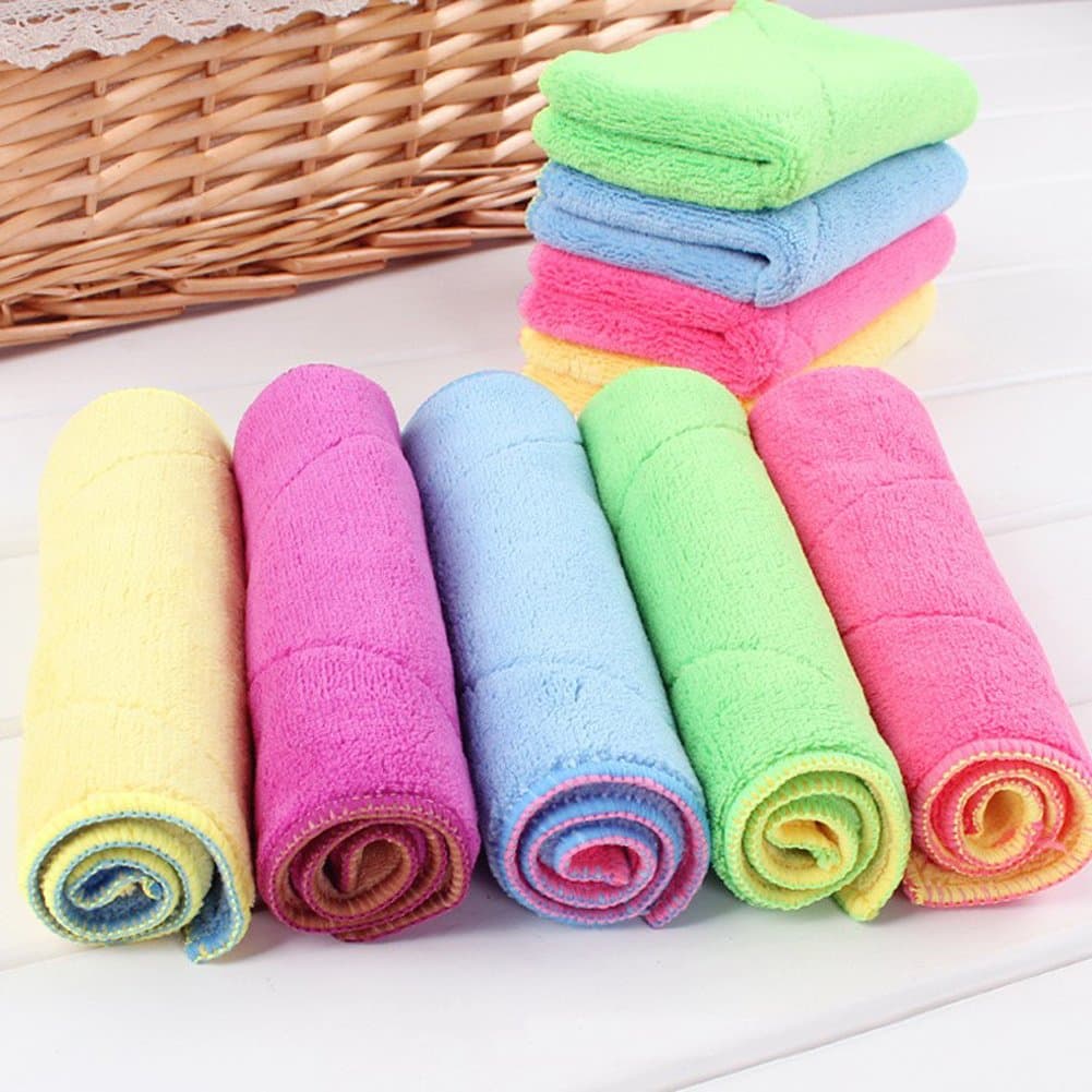 Goalsse Microfiber Dishcloth 18x30 cm Washcloth Cleaning Cloths Mops Rag (3 Pieces)