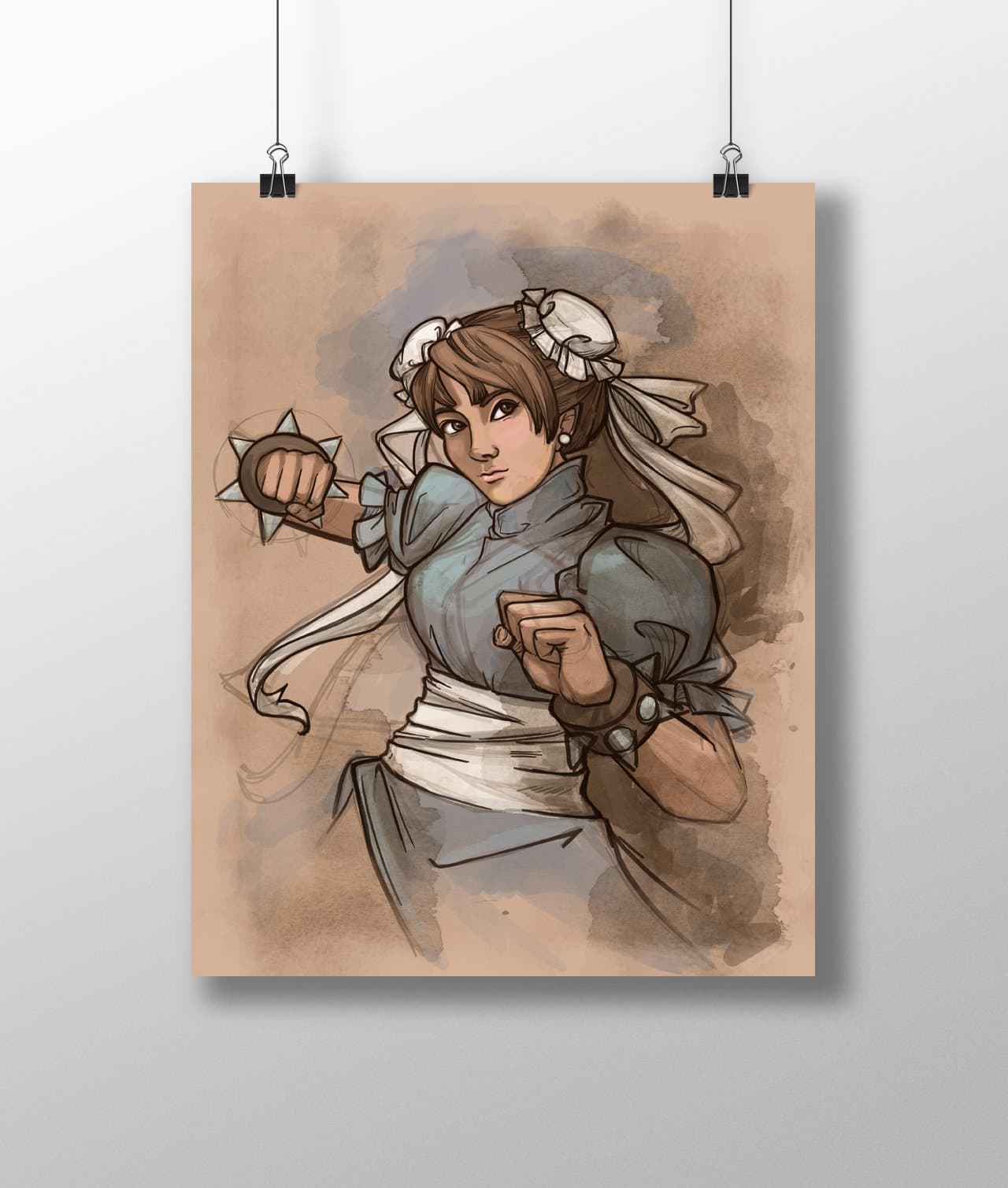Chun Li Streetfighter Medium 11x14" Art Print