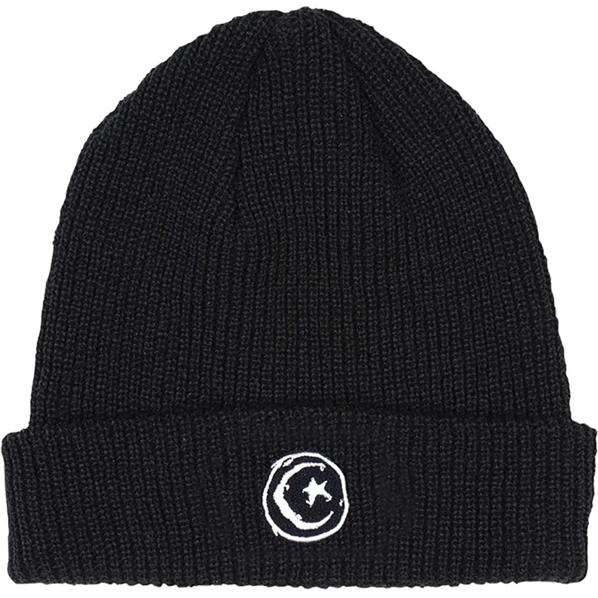Foundation Skateboards Star & Moon Black Beanie Hat - One Size fits Most