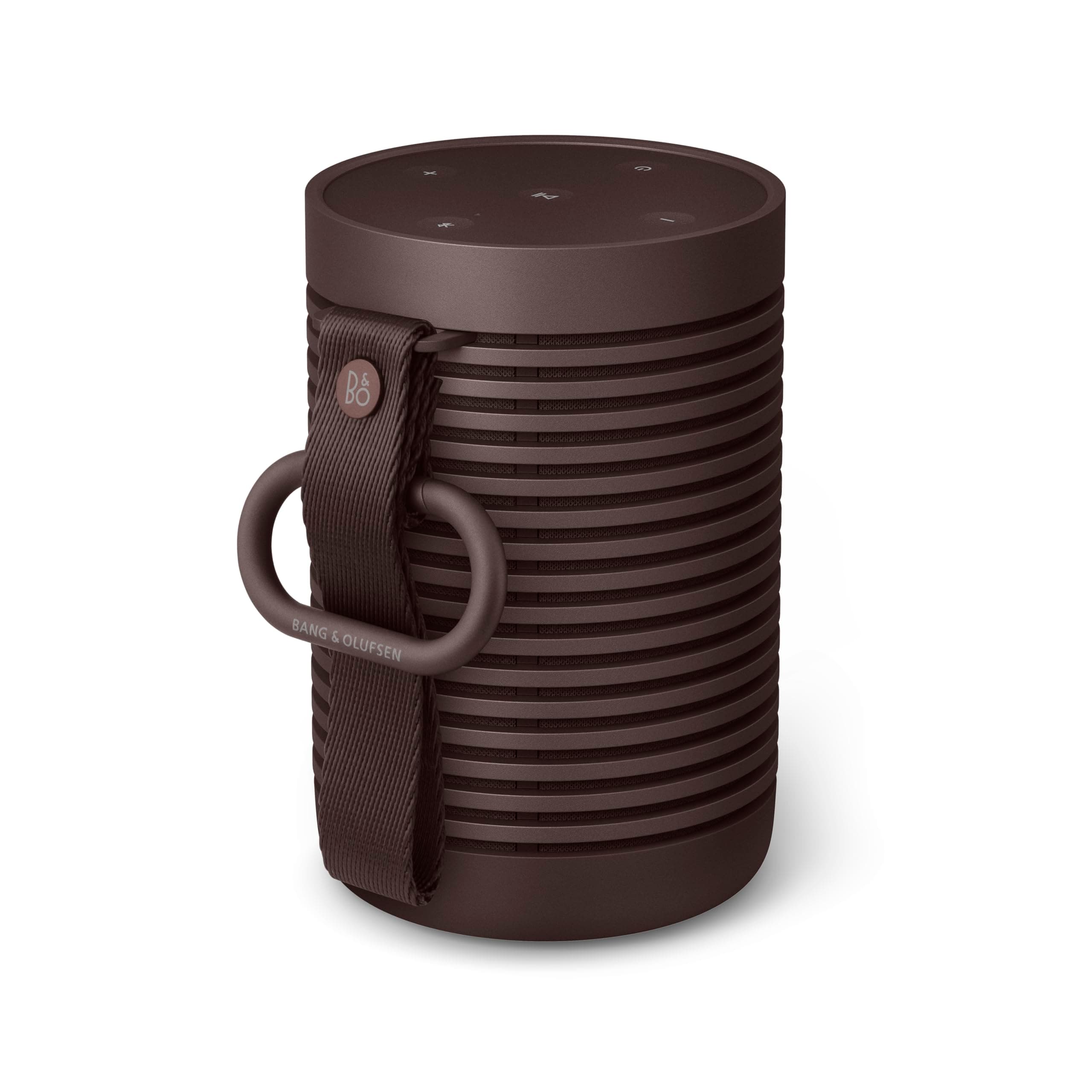 Bang & Olufsen Beosound Explore - Wireless Portable Outdoor Bluetooth Speaker, IP 67 Dustproof and Waterproof, Chestnut
