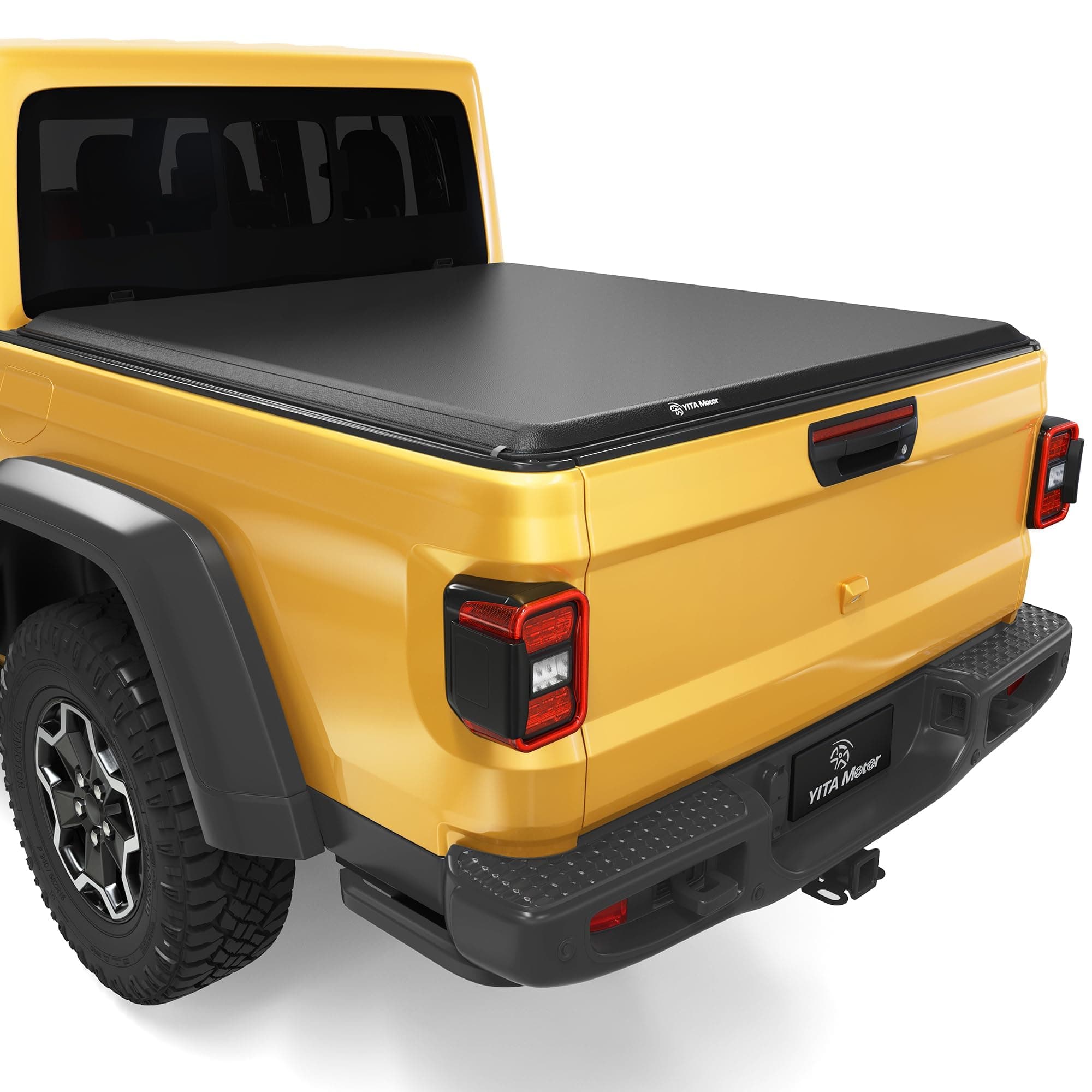 YITAMOTOR Soft Roll Up Truck Bed Tonneau Cover Compatible with 2020 2021 2022 2023 2024 2025 2026 Jeep Gladiator JT 5 ft Bed w/o Trail Rail System