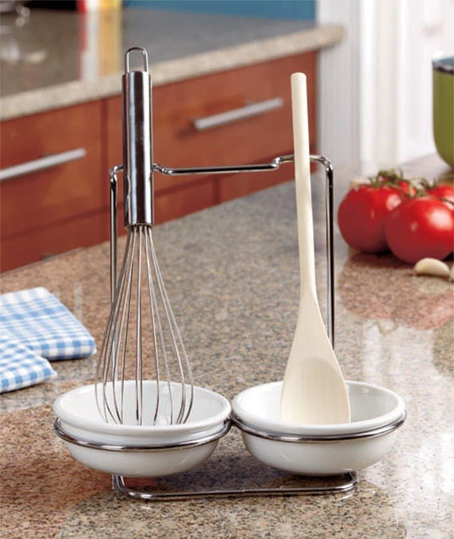 Spoon Rest and Utensil Set Rack Bowls Spoon Wisk!